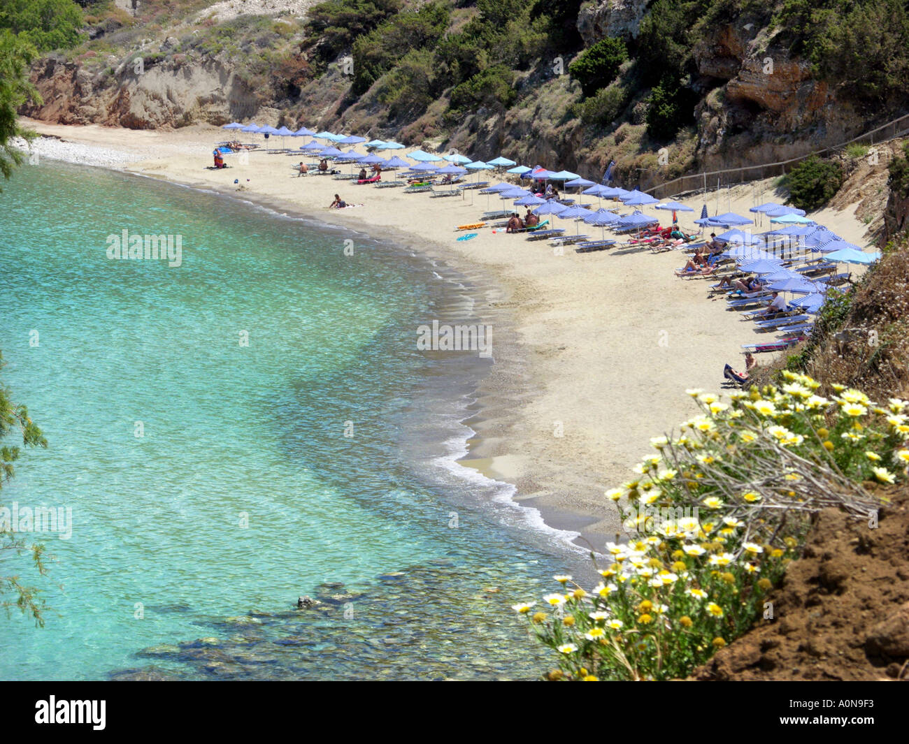 KOLPOS MIRAMBELLOU beach près de PACCHIA AMMOS Grèce CRETE KRETA Griechenland CRETIAN Banque D'Images