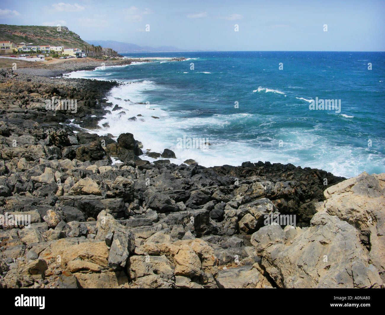 PARALIA MILATOU Grèce Crète Milatos Plage Milatus KRETA Griechenland CRETIAN Banque D'Images