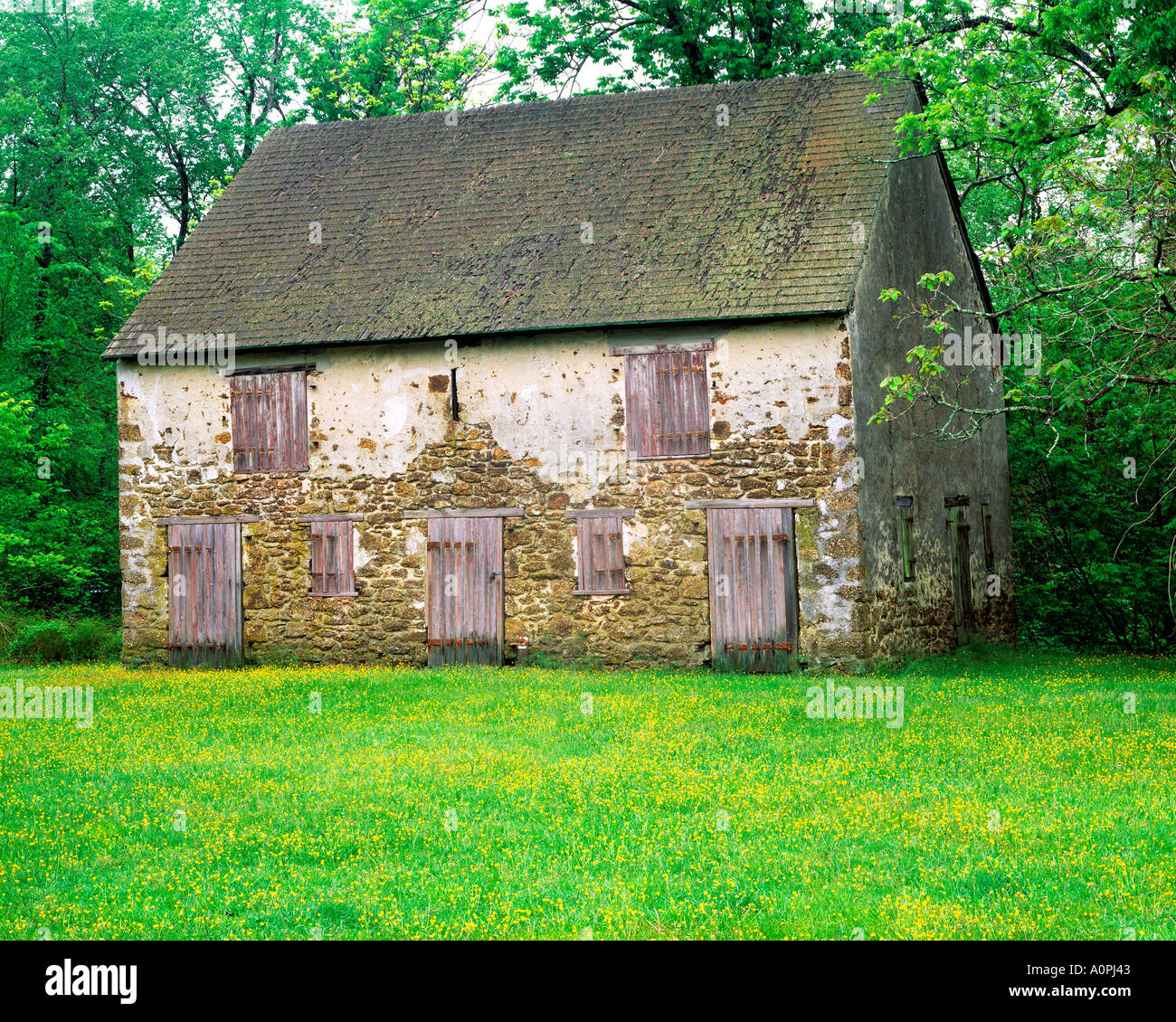 Grange à Batsí Ville Wharton State Forest New Jersey Banque D'Images