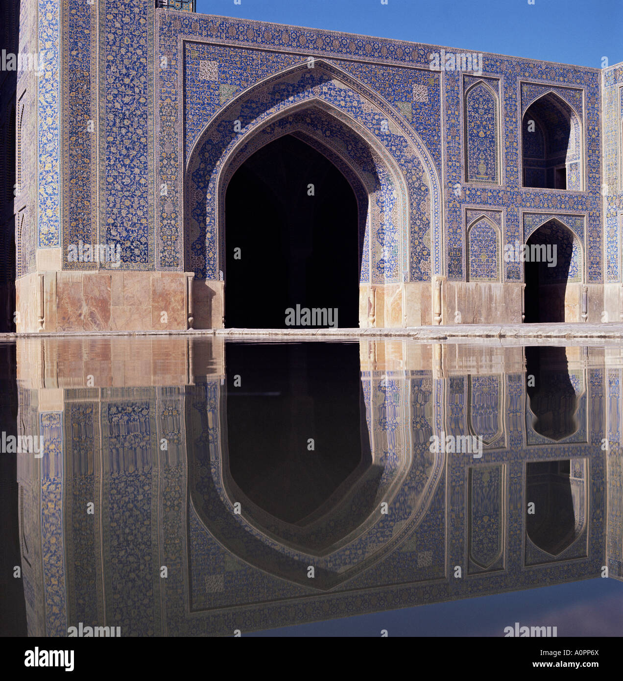 Mosquée Masjid e Imam Shah Site du patrimoine mondial de l'Isfahan Iran Moyen-orient Banque D'Images