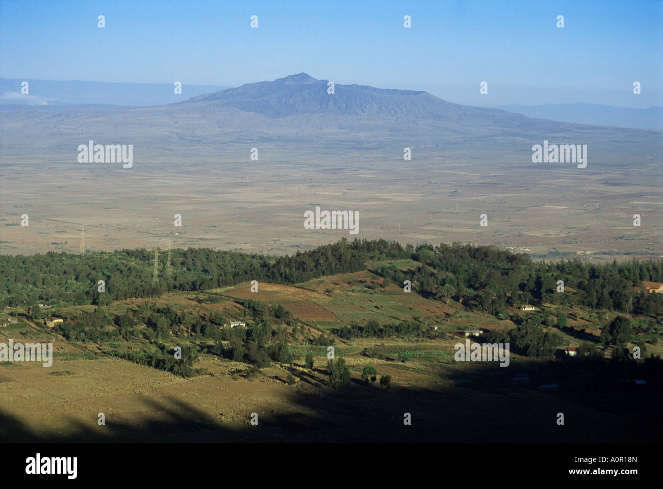 Le mont Longonot Rift Valley Kenya Afrique Afrique de l'Est Banque D'Images
