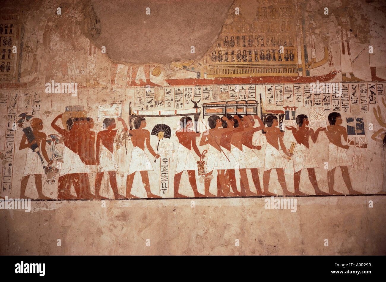 Tombe de Ramosé grand ministre de la xviiième dynastie vallée des Nobles Thèbes Site du patrimoine mondial de l'Egypte Afrique du Nord Banque D'Images
