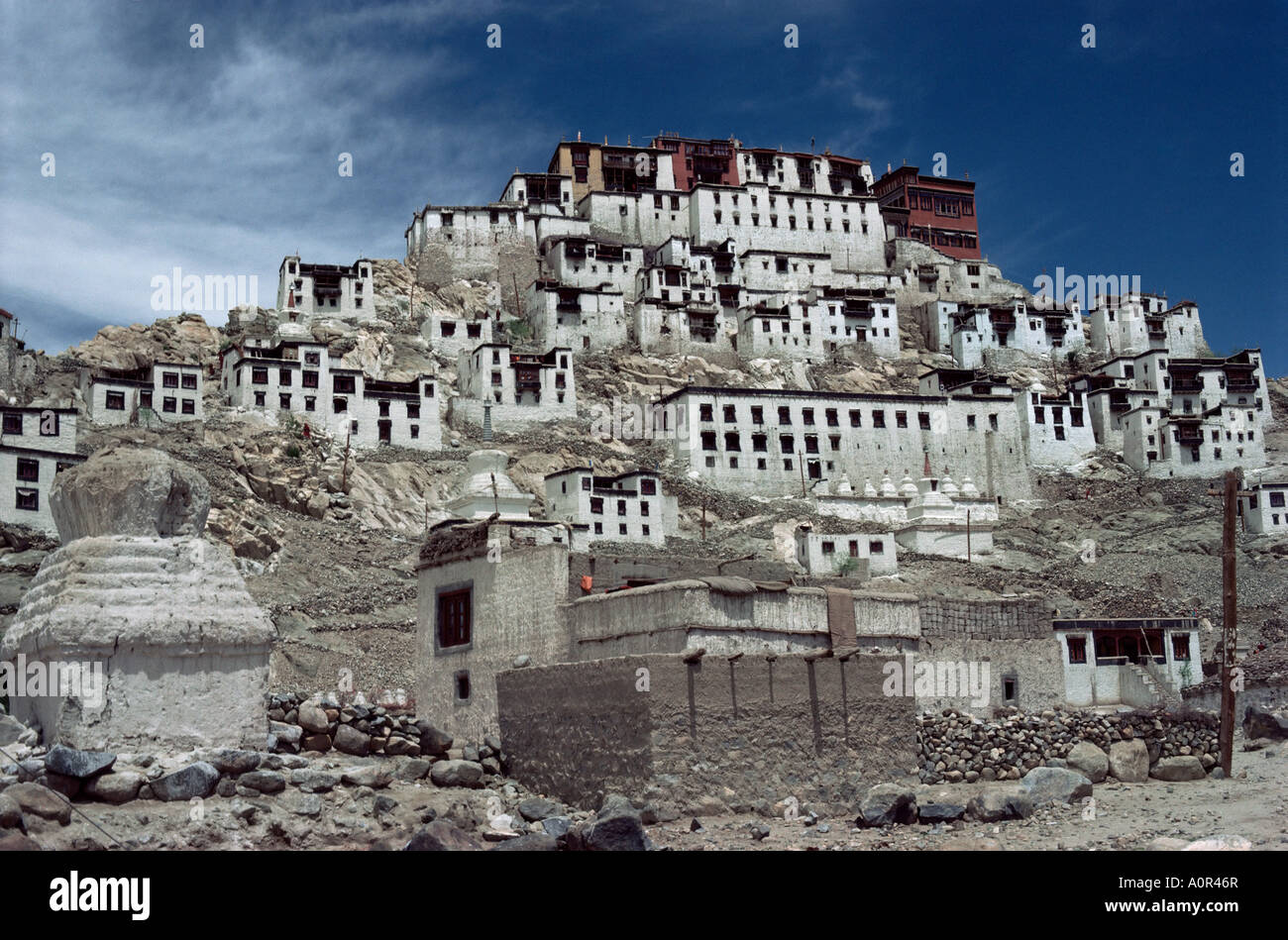 Asie Inde Ladakh monastère de Tikse Banque D'Images
