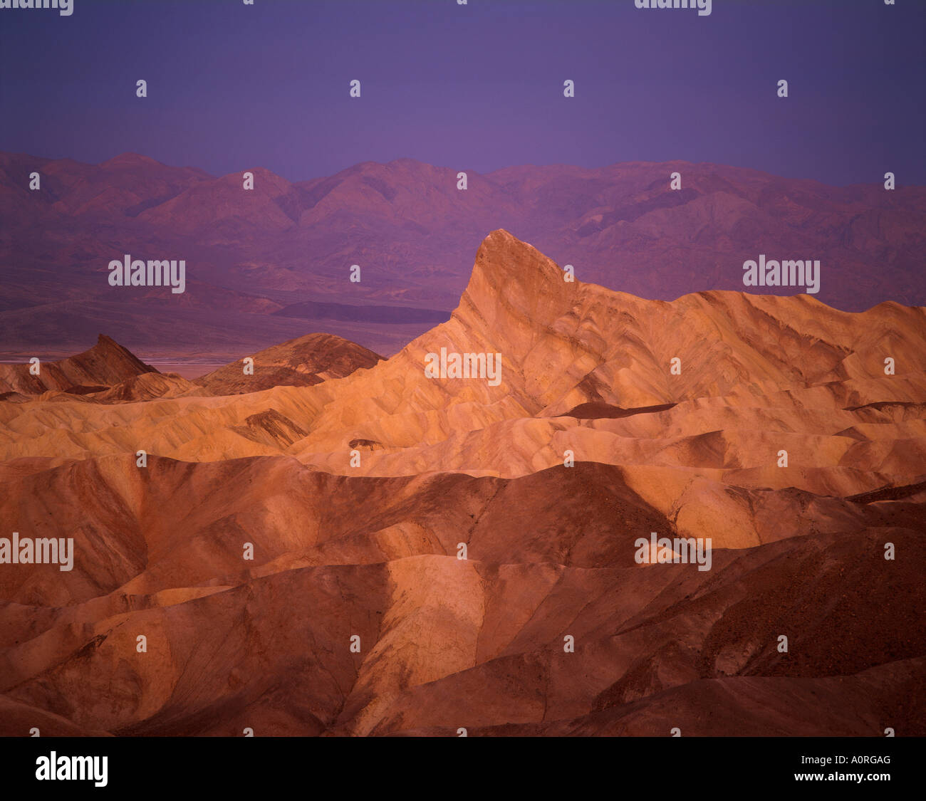 Zabriskie Point Death Valley Banque D'Images