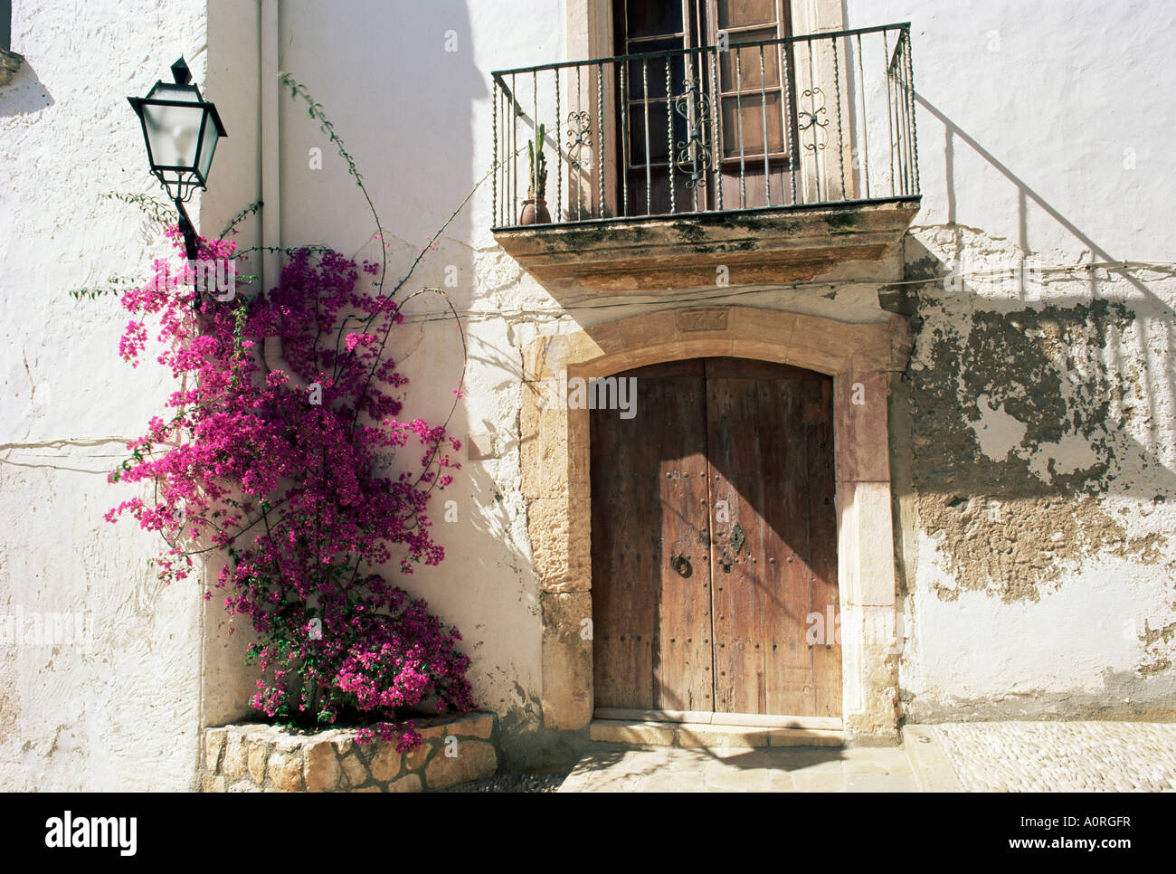 Porte pittoresque Tarragone Altafulla Catalogne Espagne Europe Banque D'Images