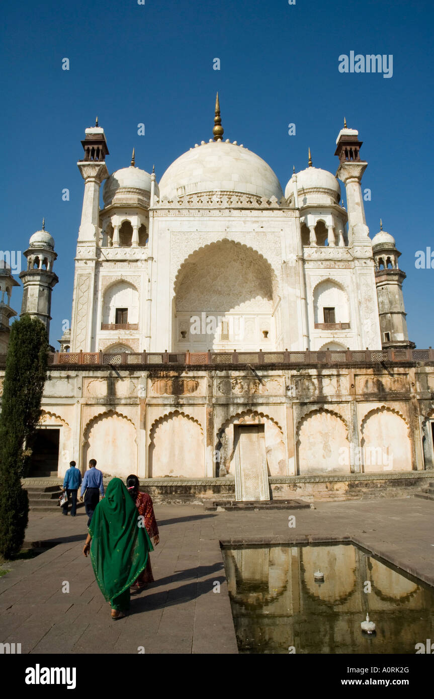 La Bibi ka Maqbara construit par Azam Shah en 1678 en tant que fils, hommage à sa mère, la Bégum Rabia Durrani la Reine de l'empereur moghol Banque D'Images