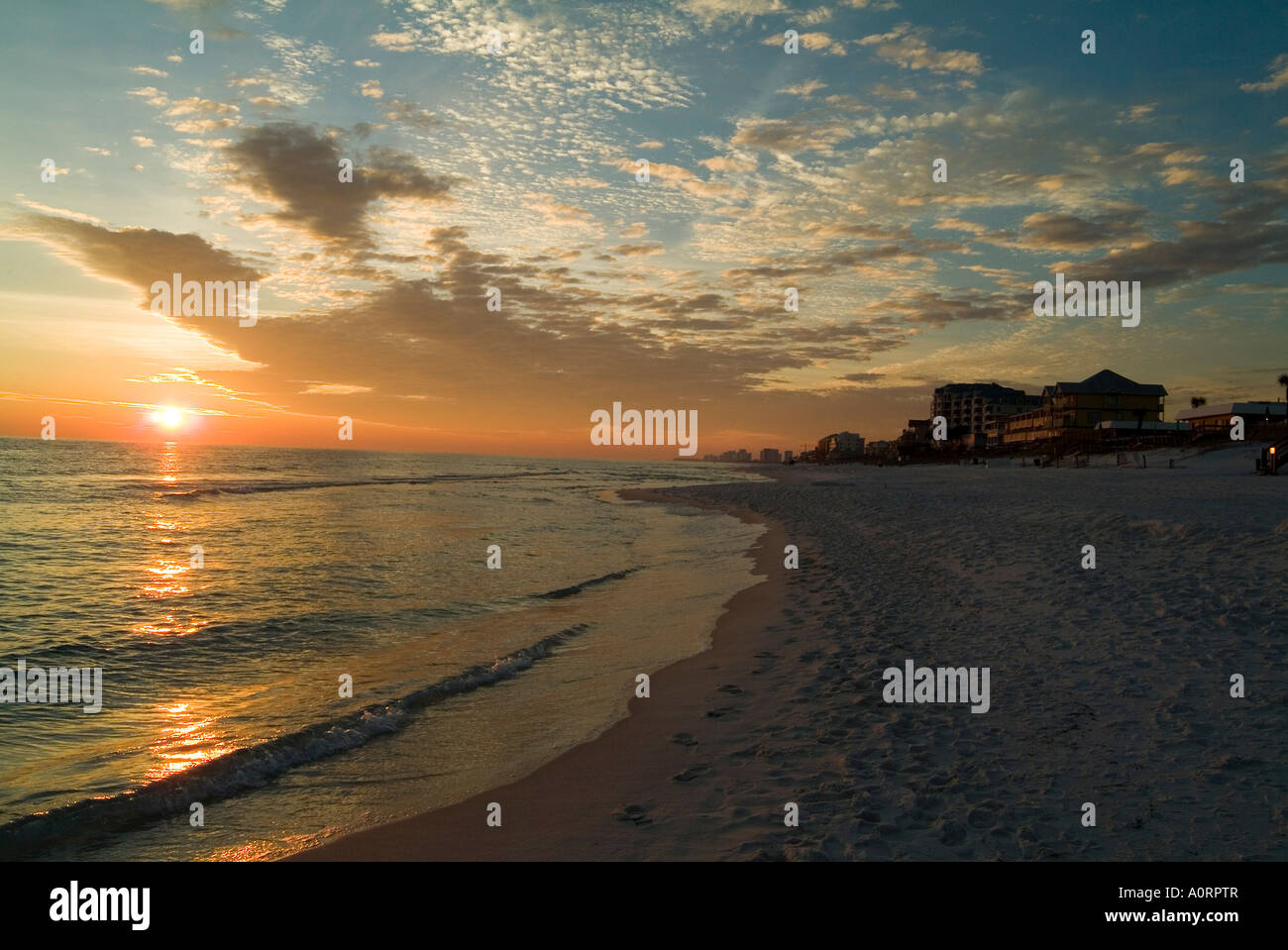 Coucher du soleil Destin Florida Etats-unis d'Amérique Amérique du Nord Banque D'Images