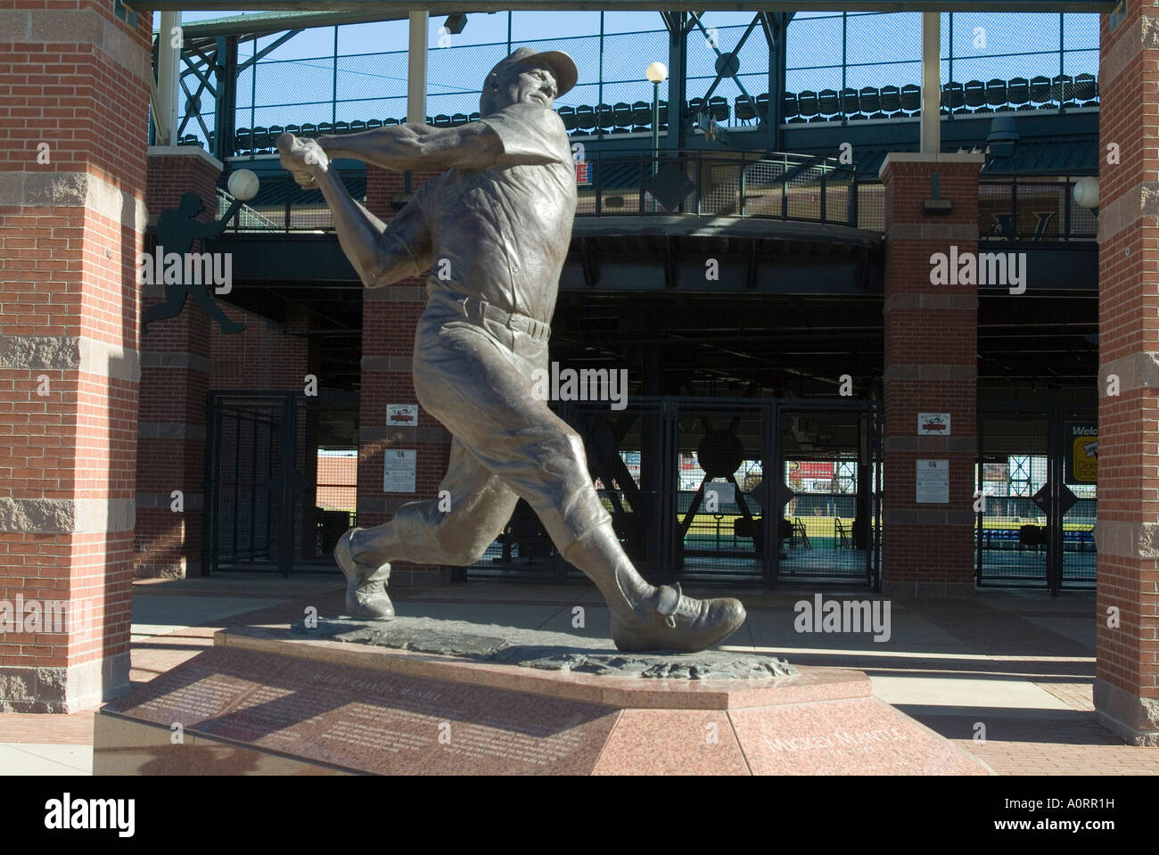 Mickey Mantle Bricktown Ballpark Oklahoma City Oklahoma Etats-unis d'Amérique Amérique du Nord Banque D'Images