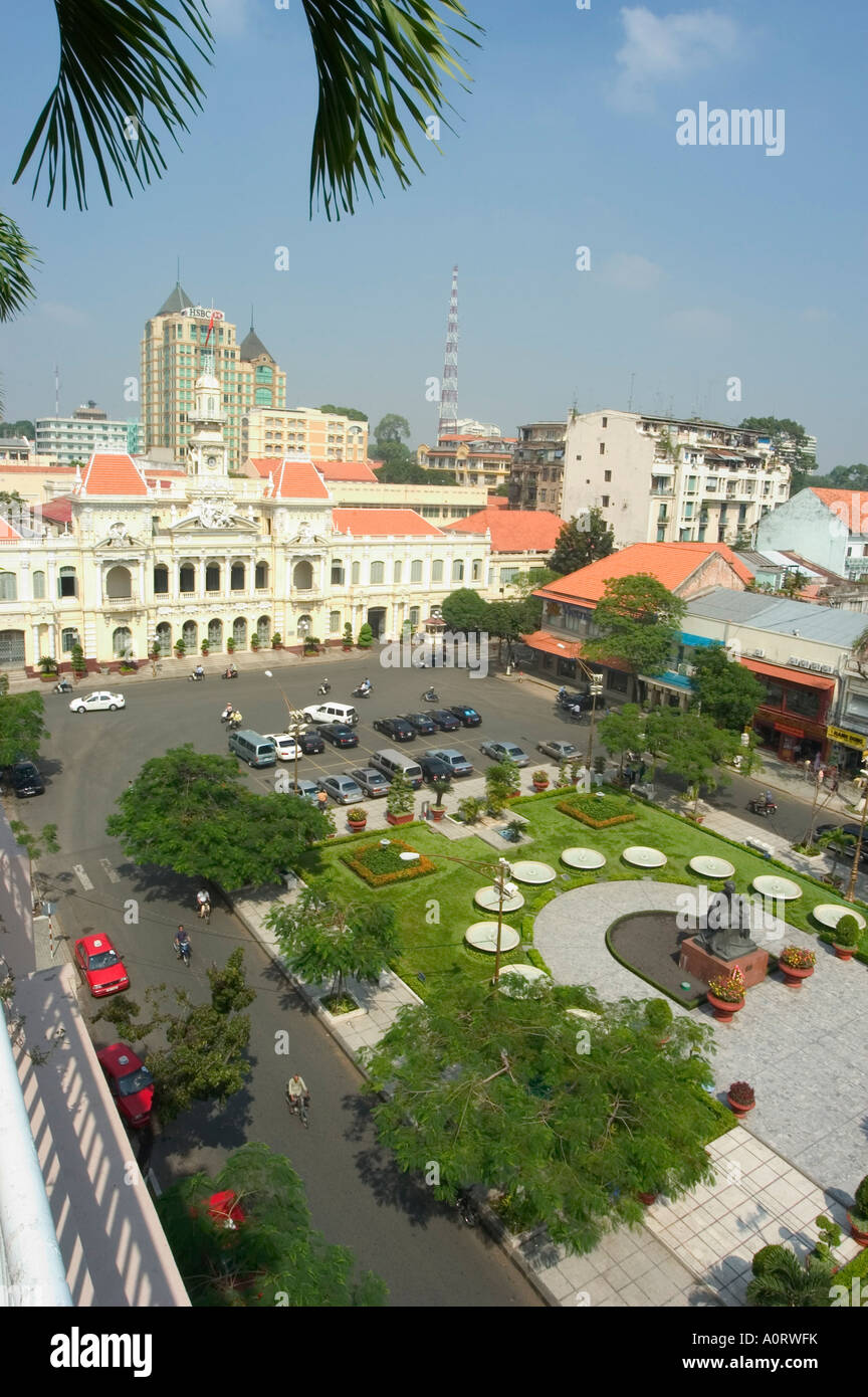 L'Hôtel de ville Ancien hôtel de ville Ho Chi Minh City Saigon Vietnam Asie Asie du sud-est Banque D'Images