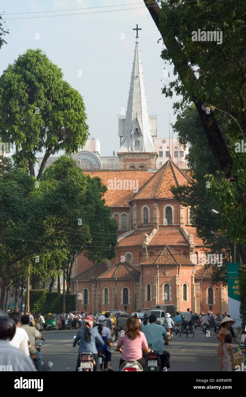 La Cathédrale Notre Dame Ho Chi Minh City Saigon Vietnam Asie Asie du sud-est Banque D'Images
