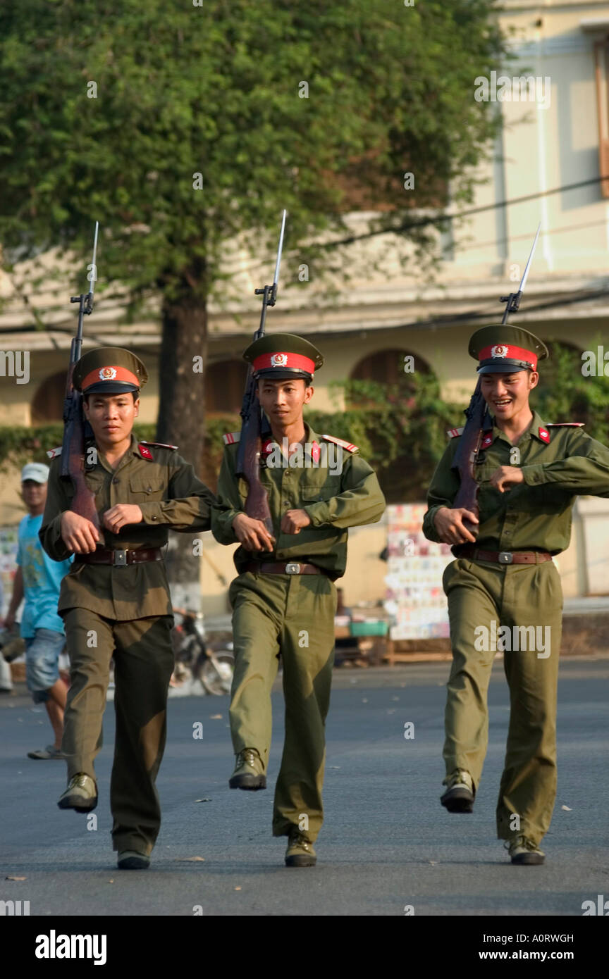 Parade militaire Ho Chi Minh City Saigon Vietnam Asie Asie du sud-est Banque D'Images
