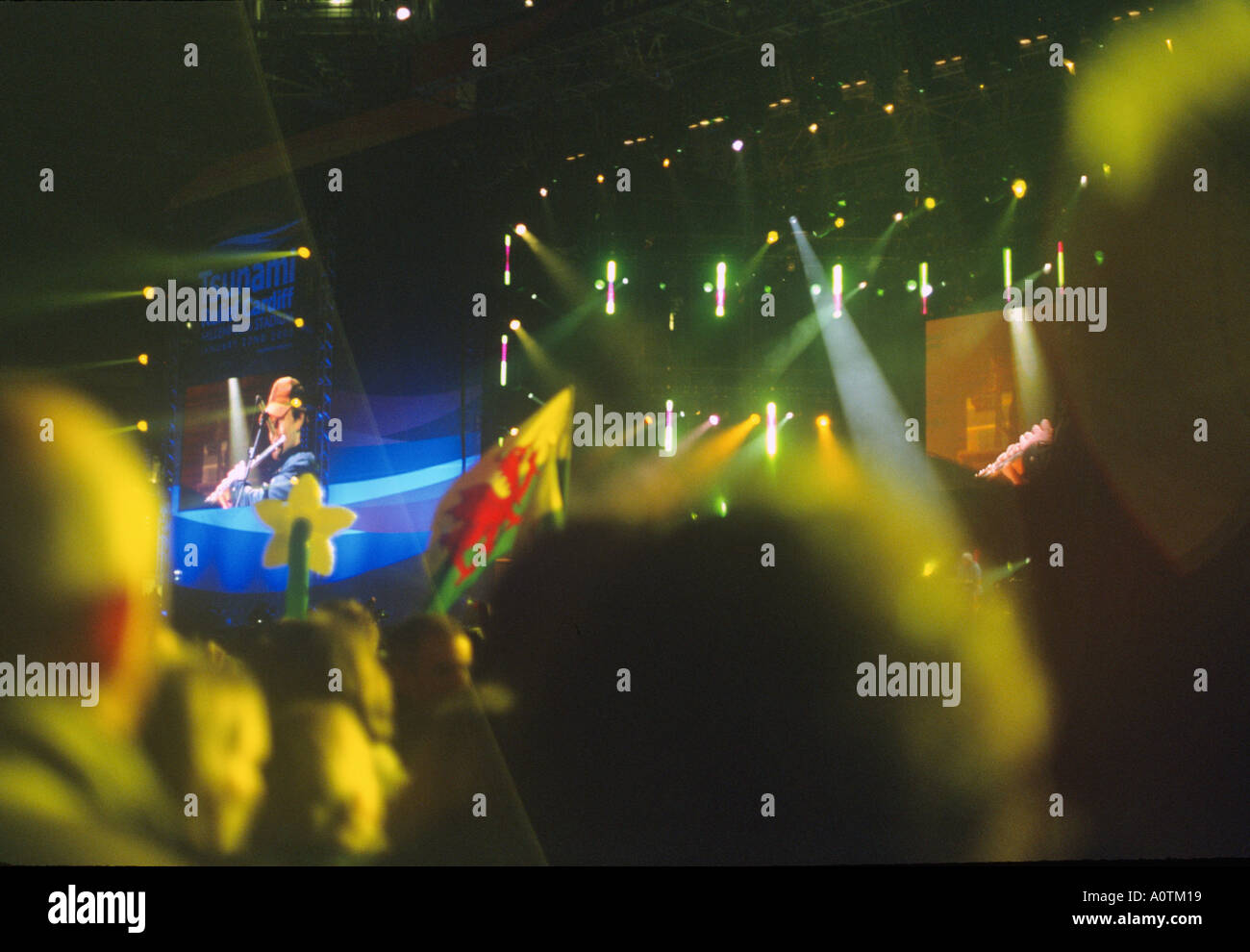 Concert Appel Tsunami Millennium Stadium Cardiff Galles du Sud Banque D'Images