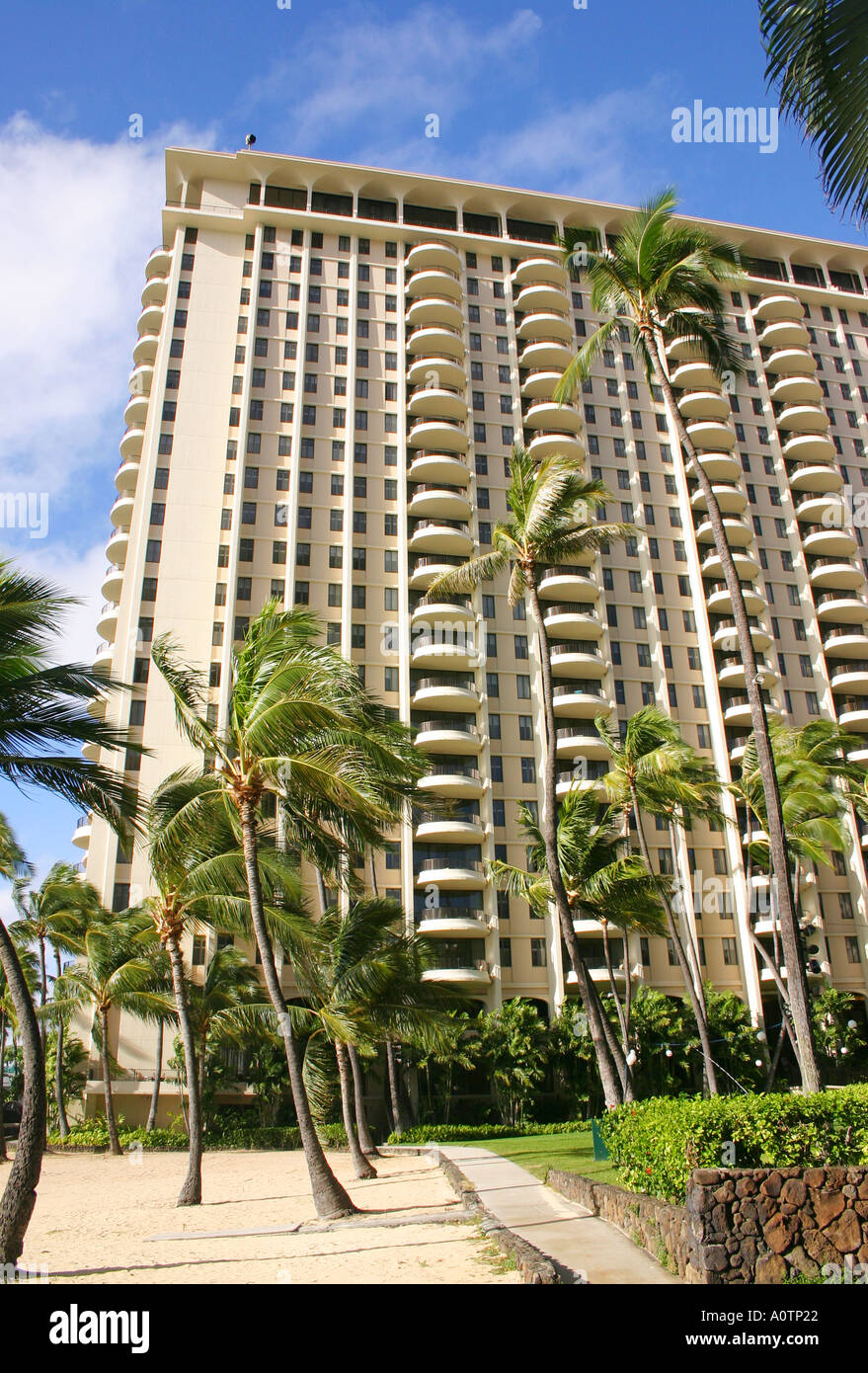 Hilton Hawaiian Village Resort et l'hôtel Waikiki Honolulu Oahu Hawaii Banque D'Images