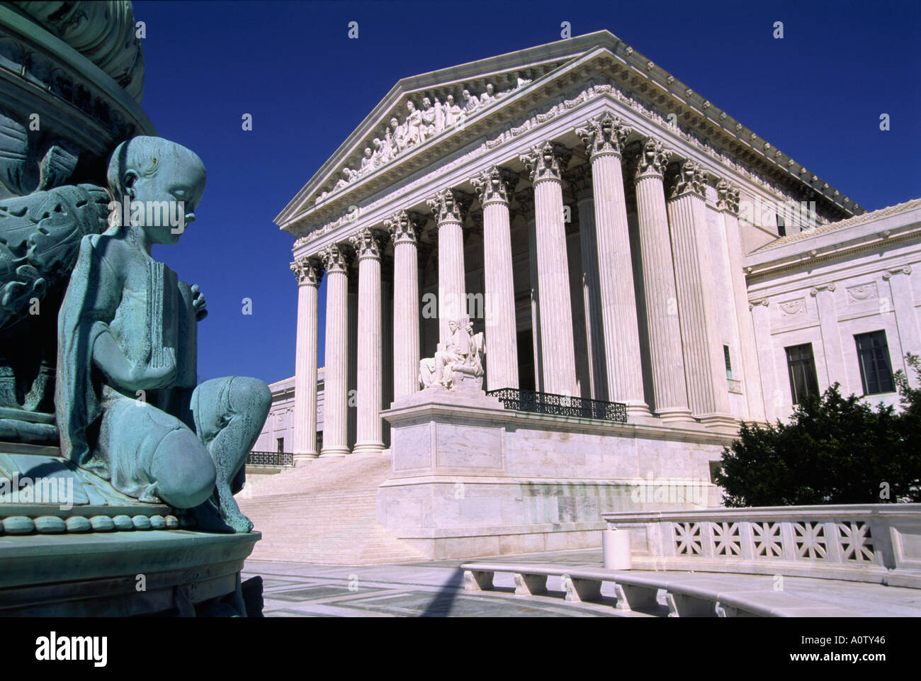 La Cour suprême des États-Unis Washington DC Banque D'Images