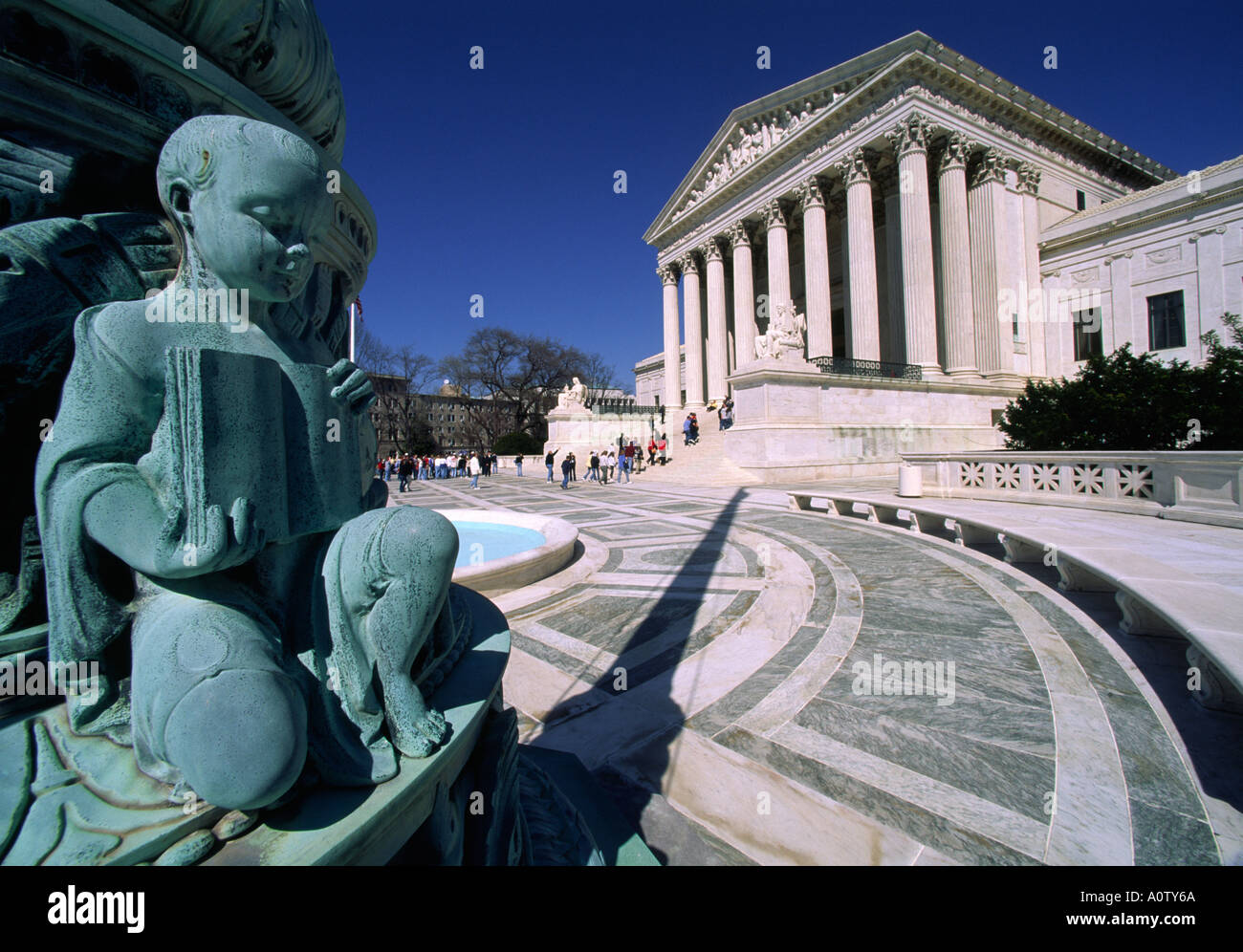 La Cour suprême des États-Unis Washington DC Banque D'Images