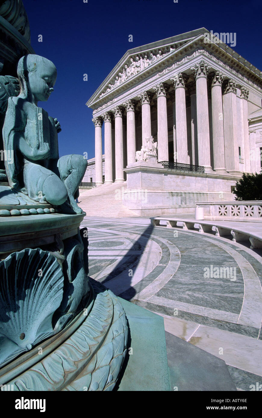 La Cour suprême des États-Unis Washington DC Banque D'Images