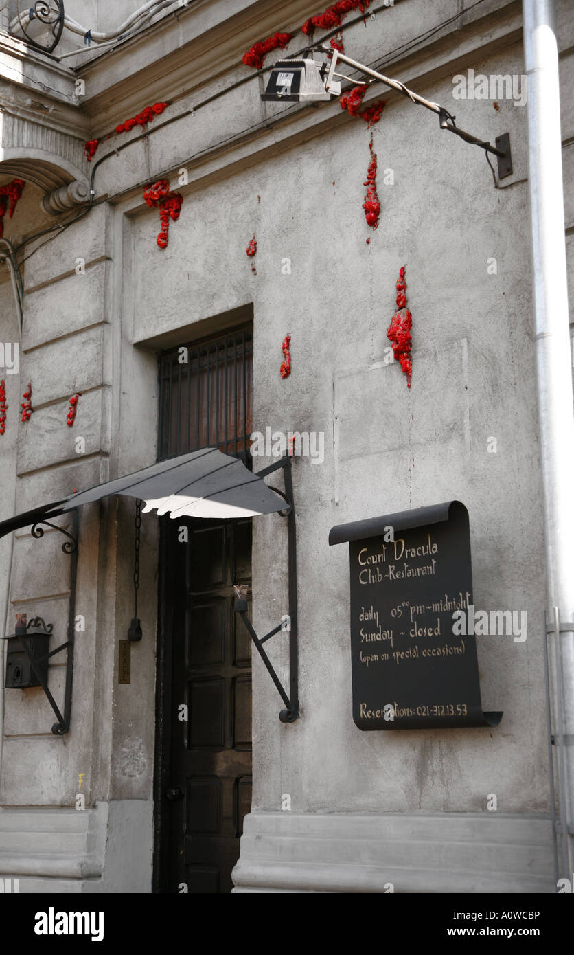 Le comte Dracula Restaurant Bucarest Roumanie Banque D'Images