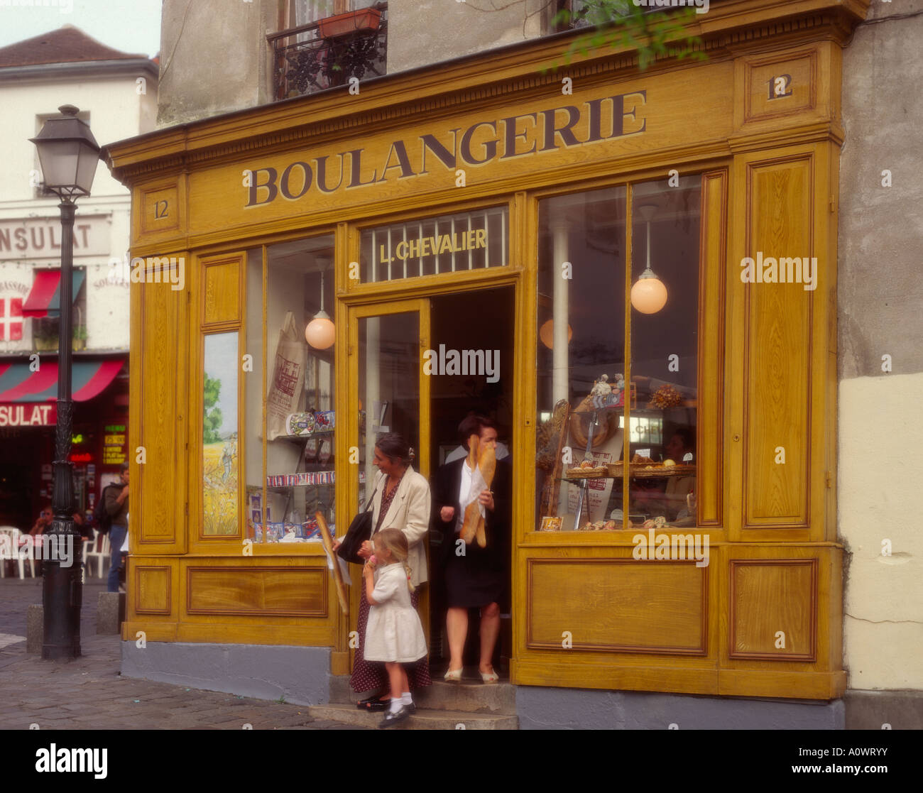 Boulangerie Montmartre Paris France Banque D'Images