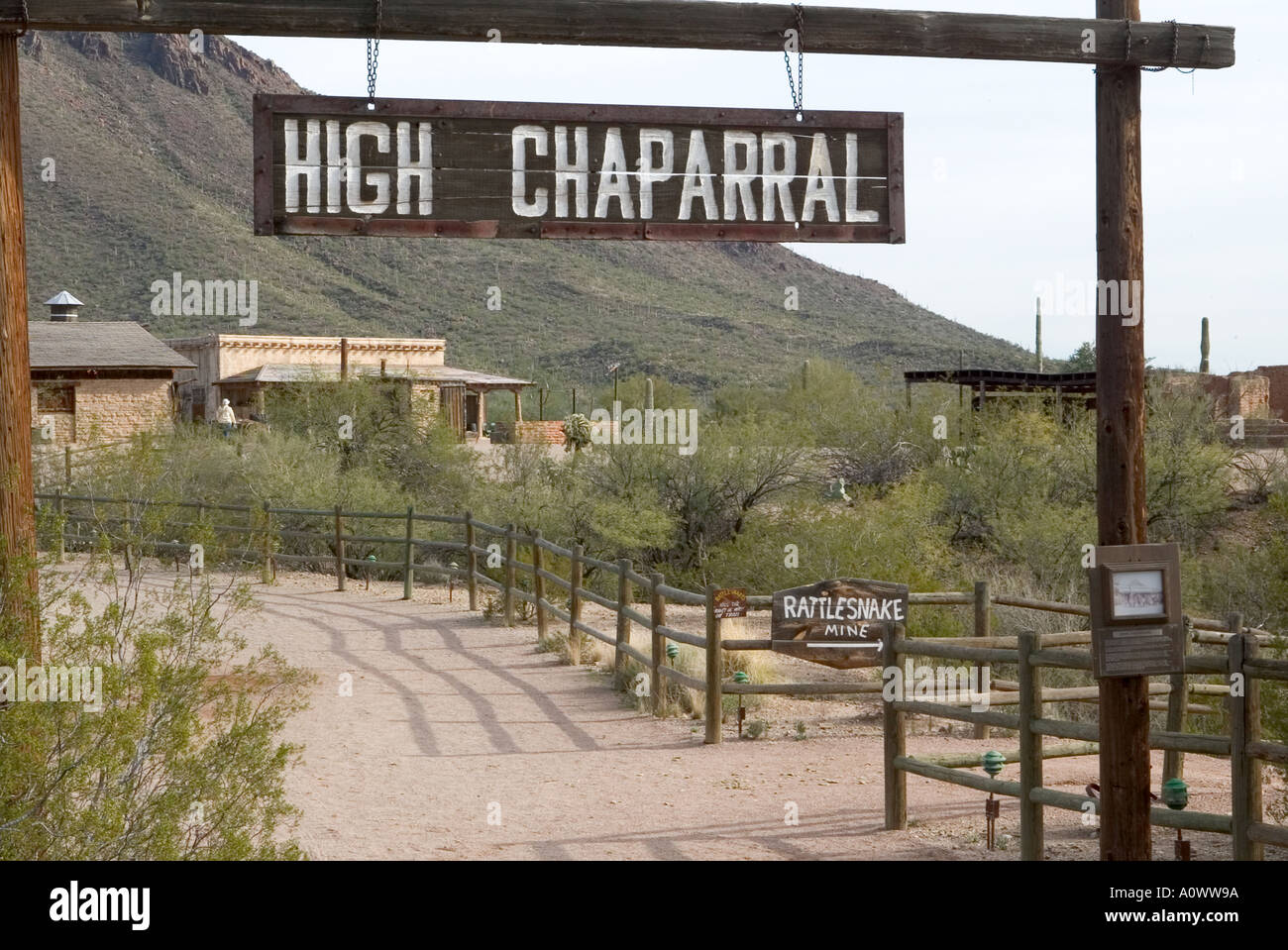 High Chaparral 1966 71 TÉLÉVISION À Old Tucson Studios Banque D'Images