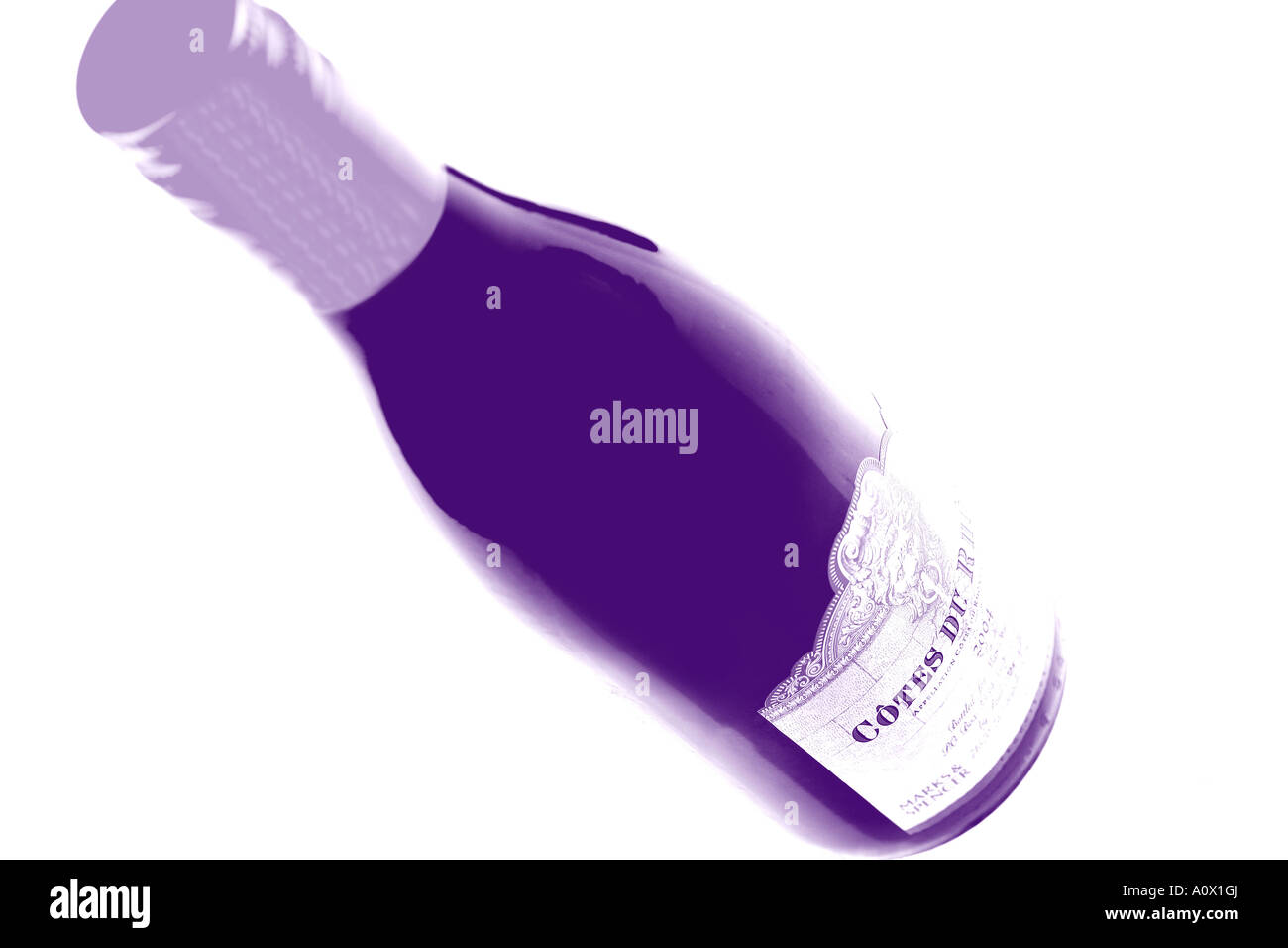 Bouteille de vin rouge Banque D'Images