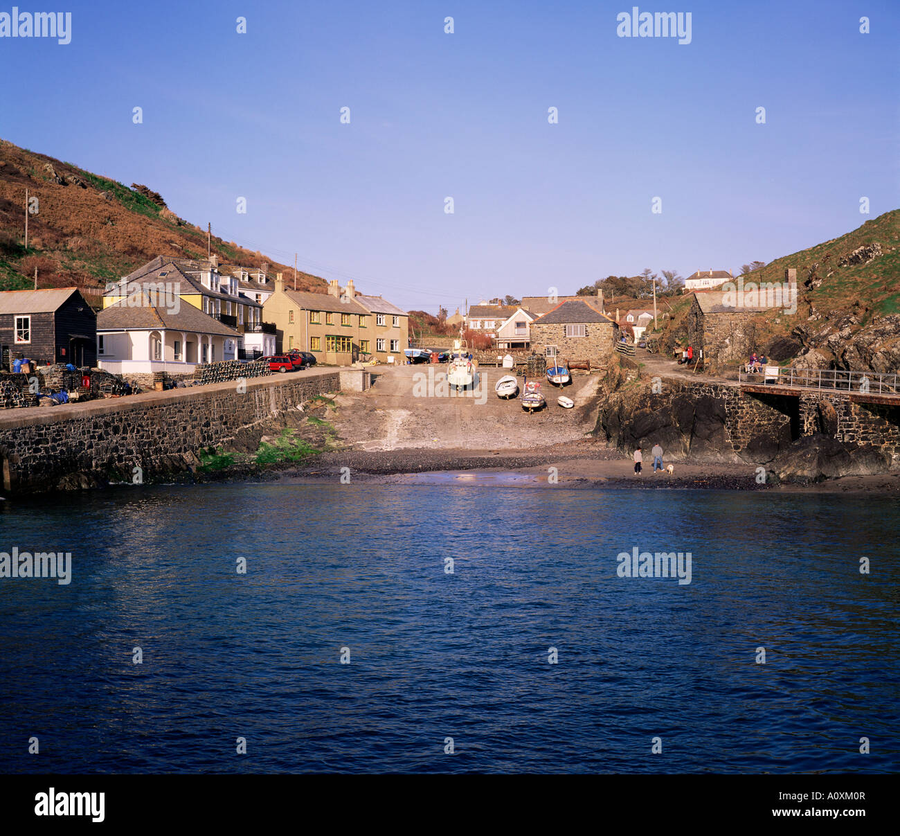 Cornwall Angleterre Mullion Cove Royaume Uni Europe Banque D'Images