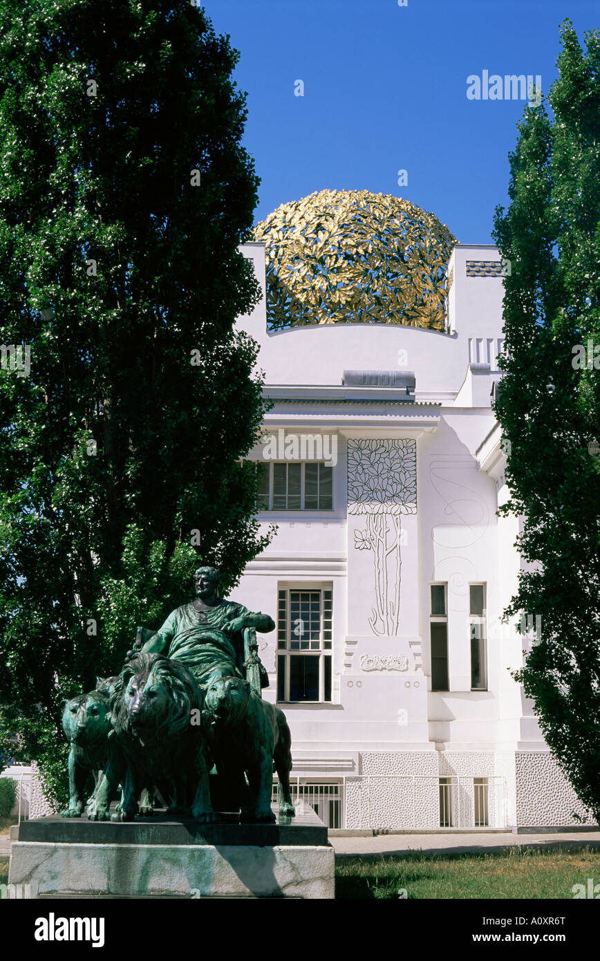 Statue de Marc Antoine et de la sécession des capacités Vienne Autriche Europe Banque D'Images