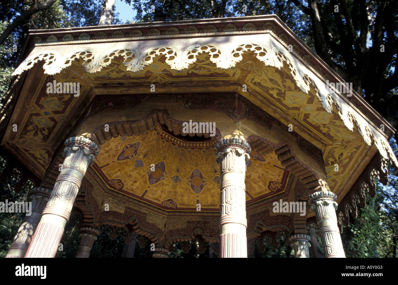 Cloître turc Villa Pallavicini Ligury Gênes Italie Banque D'Images