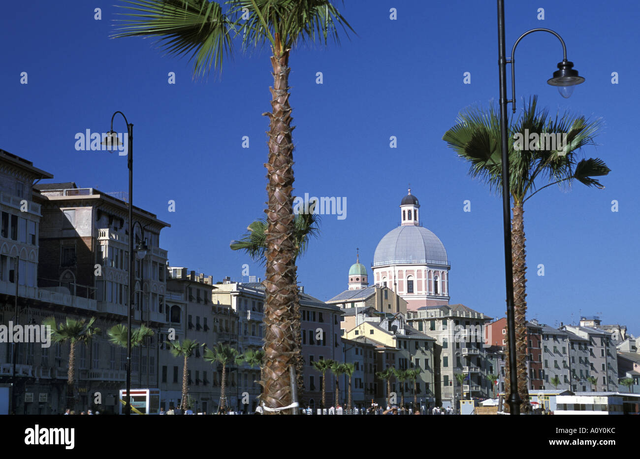 Gênes Gênes Italie Ligury promenade Banque D'Images