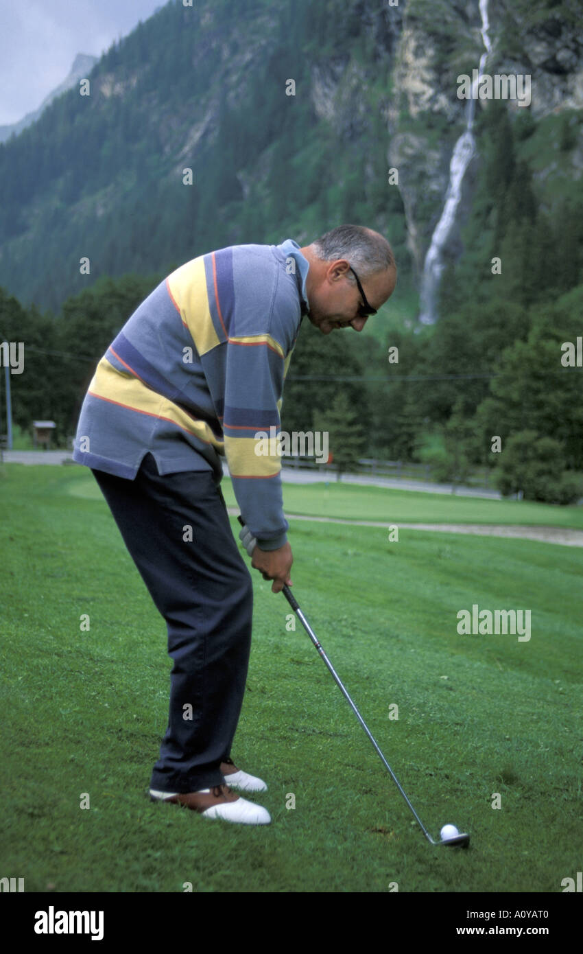Club de Golf Gressoney Saint Jean Valle d aosta Italie Banque D'Images