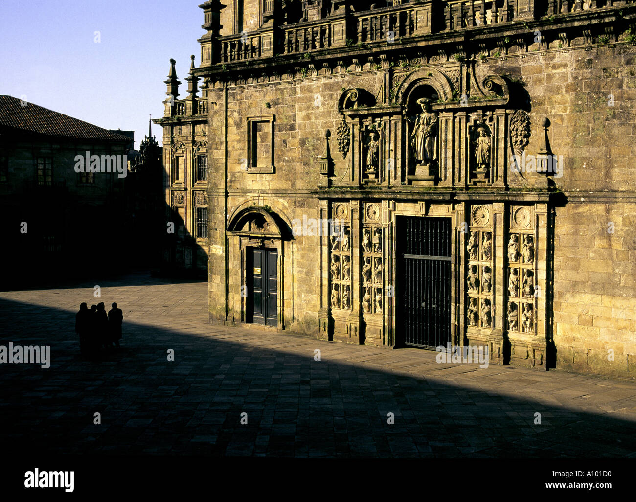 Porta Sancta Quintana das Mortos Cathédrale de Santiago de Compostela Compostela Galice Espagne Banque D'Images