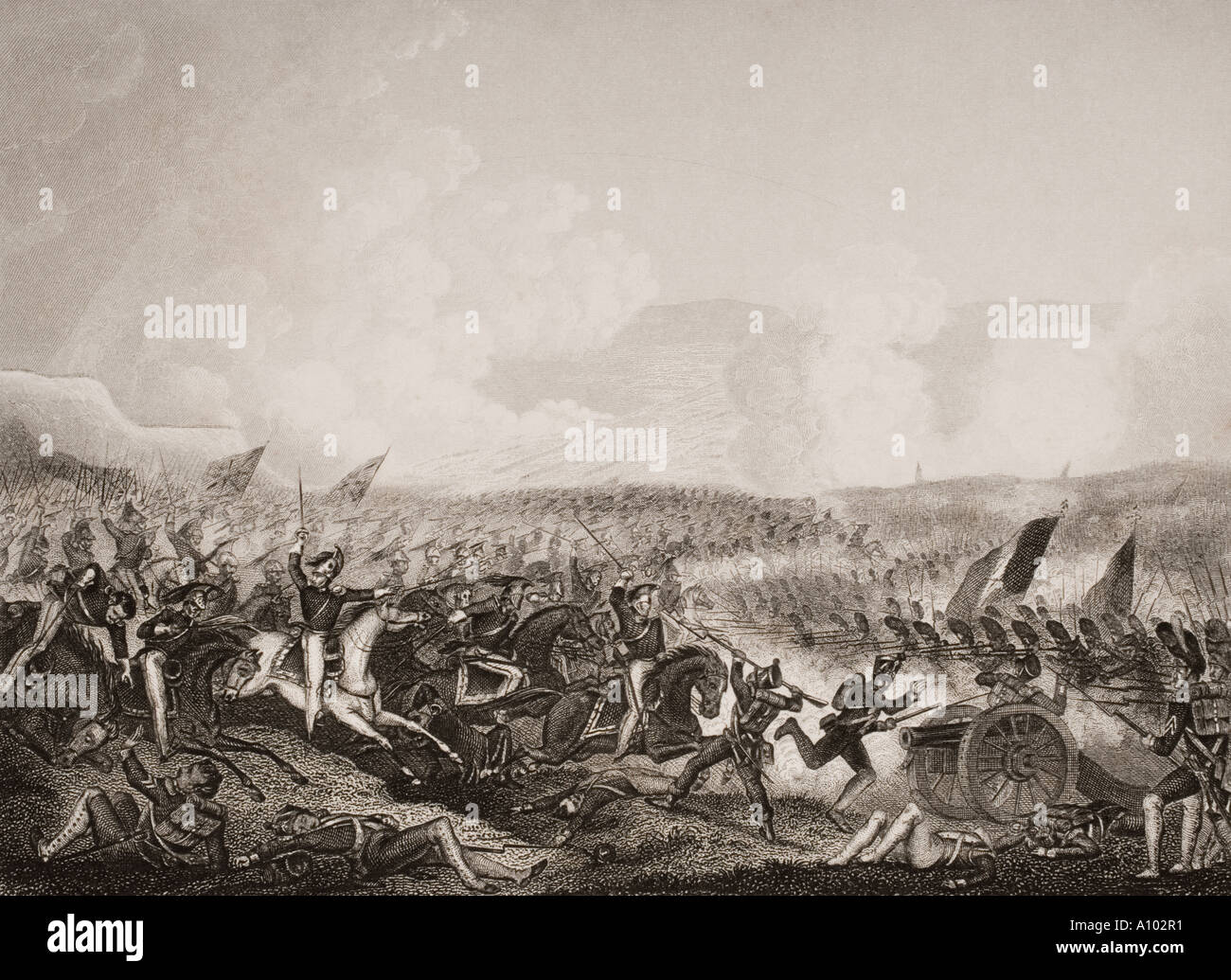 Bataille de Salamanque, Espagne, 22 juillet, 1812. Banque D'Images