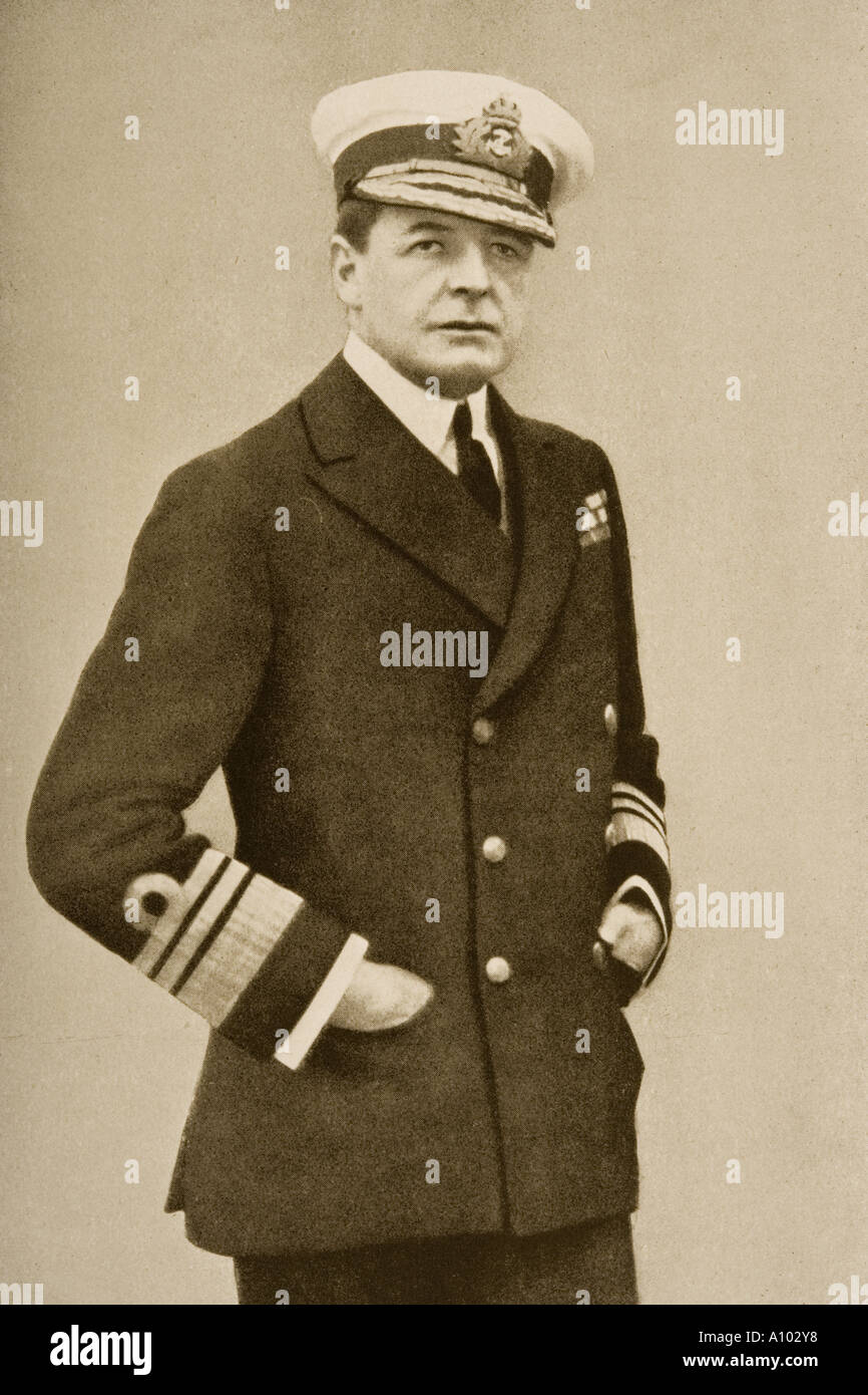 Sir David Beatty, 1871 - 1936. La Commandant en chef de la grande flotte au cours de la PREMIÈRE GUERRE MONDIALE. Banque D'Images