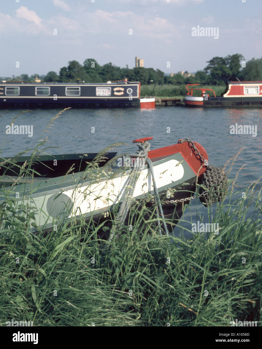 Péniche, Frampton sur Severn, Gloucester et canal de la netteté, Severn Vale, Gloucestershire, Cotswolds, en Angleterre, Royaume-Uni, Europe Banque D'Images