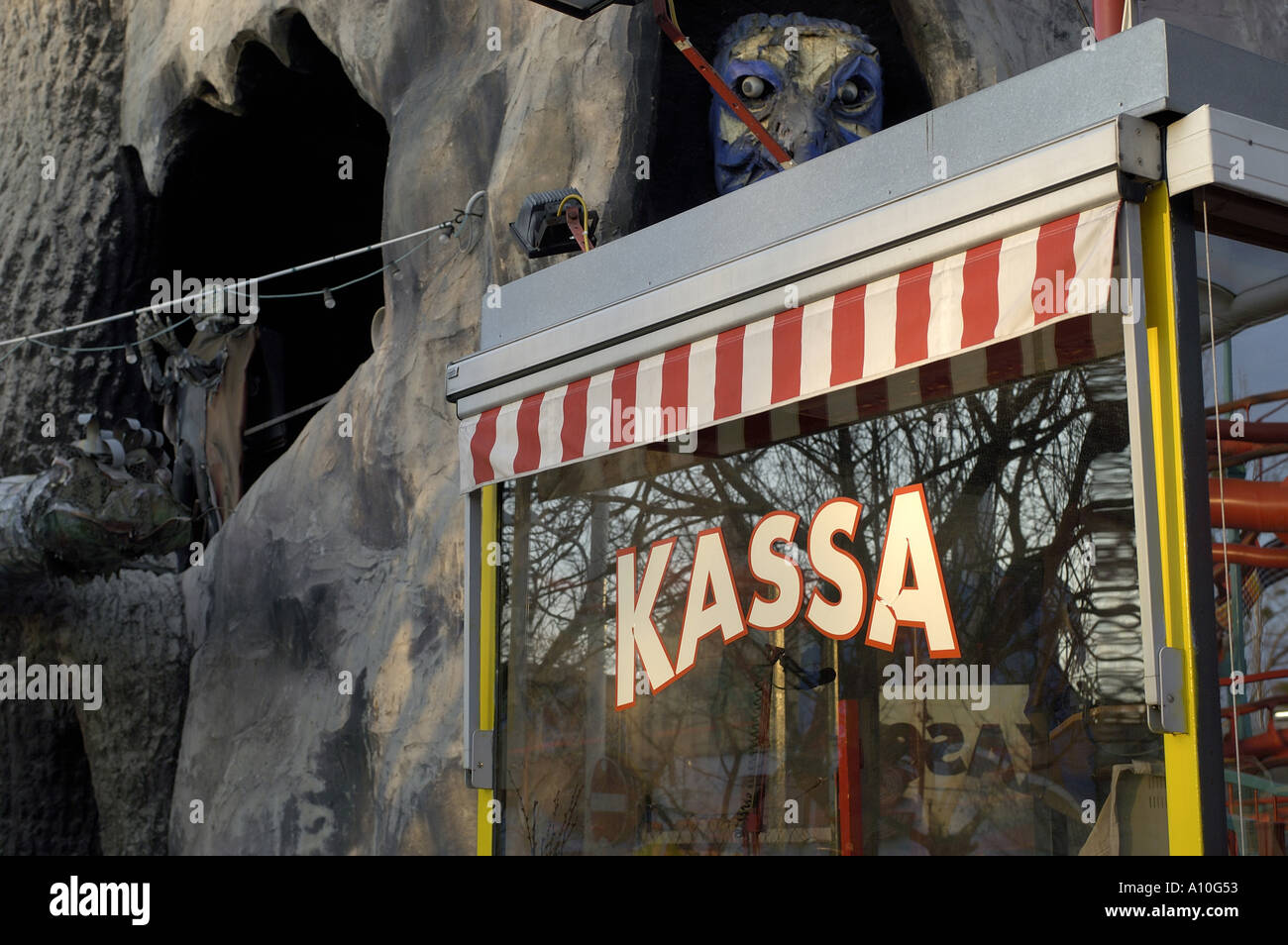 Parc d'attractions Prater de Vienne, à la caisse Banque D'Images