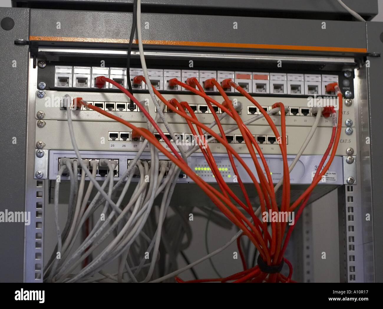 / Réseau / moyeu/le panneau de commutateur Banque D'Images