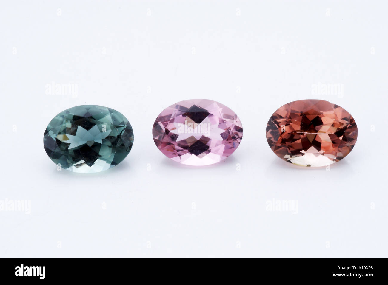 Bague de Tourmaline Verte Menthe, améthyste et Diamants | Maison