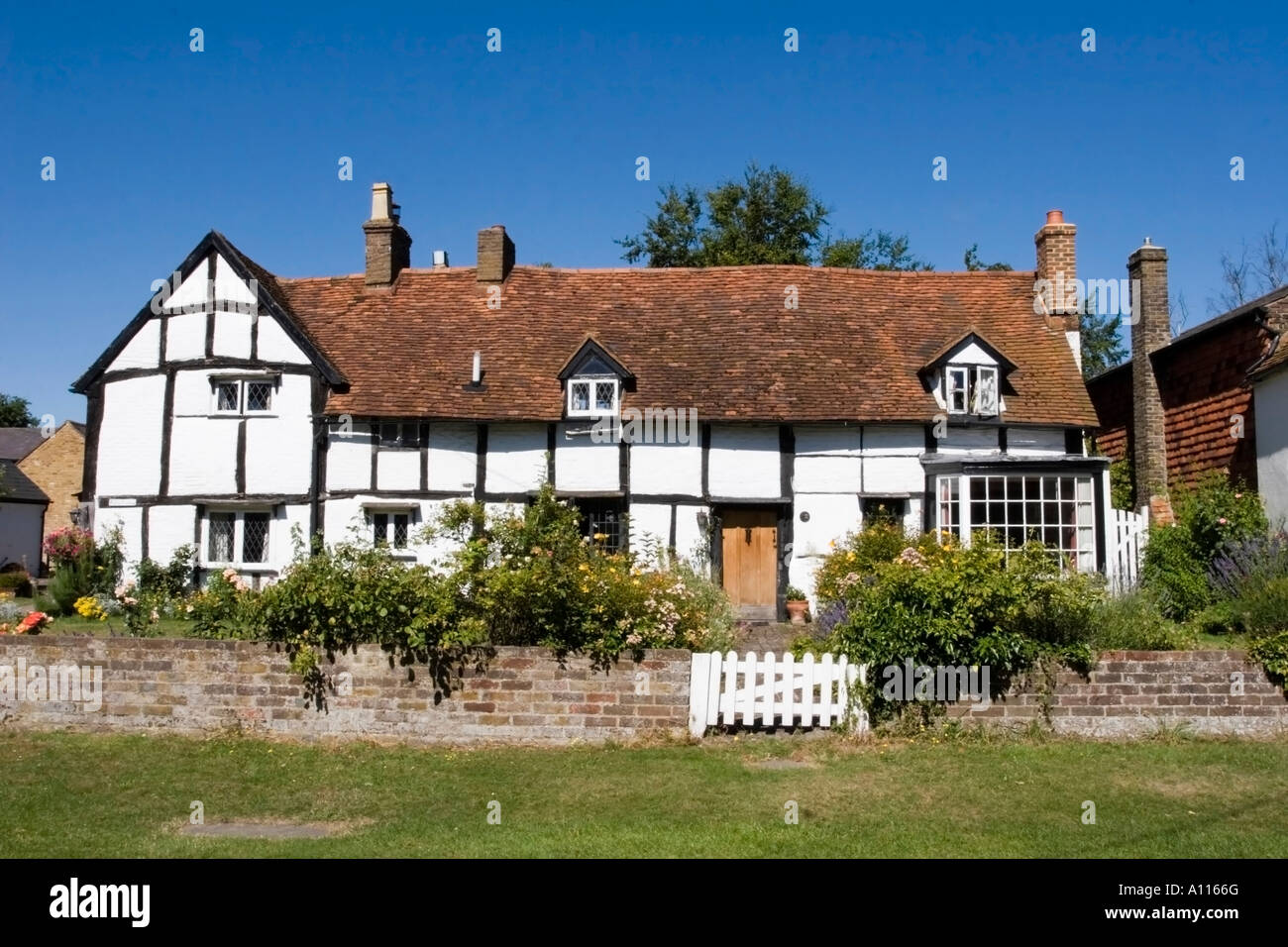 Tudor Cottage Essendine Hertfordshire Banque D'Images