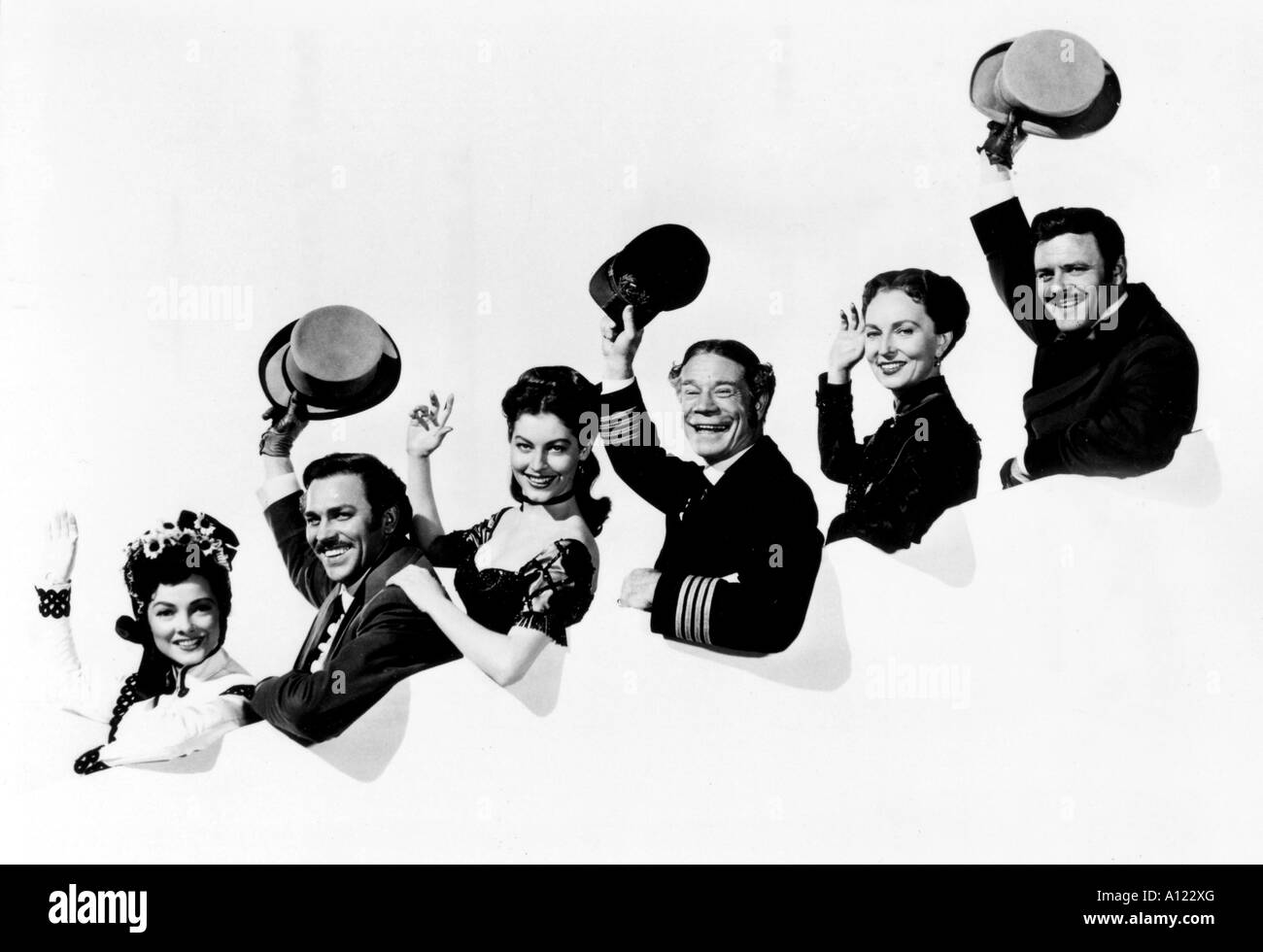 Salon du Bateau Année 1950 réalisateur George Sidney Kathryn Grayson Howard Keel Ava Gardner Joe E Brown Agnes Moorehead Robert Sterling Banque D'Images