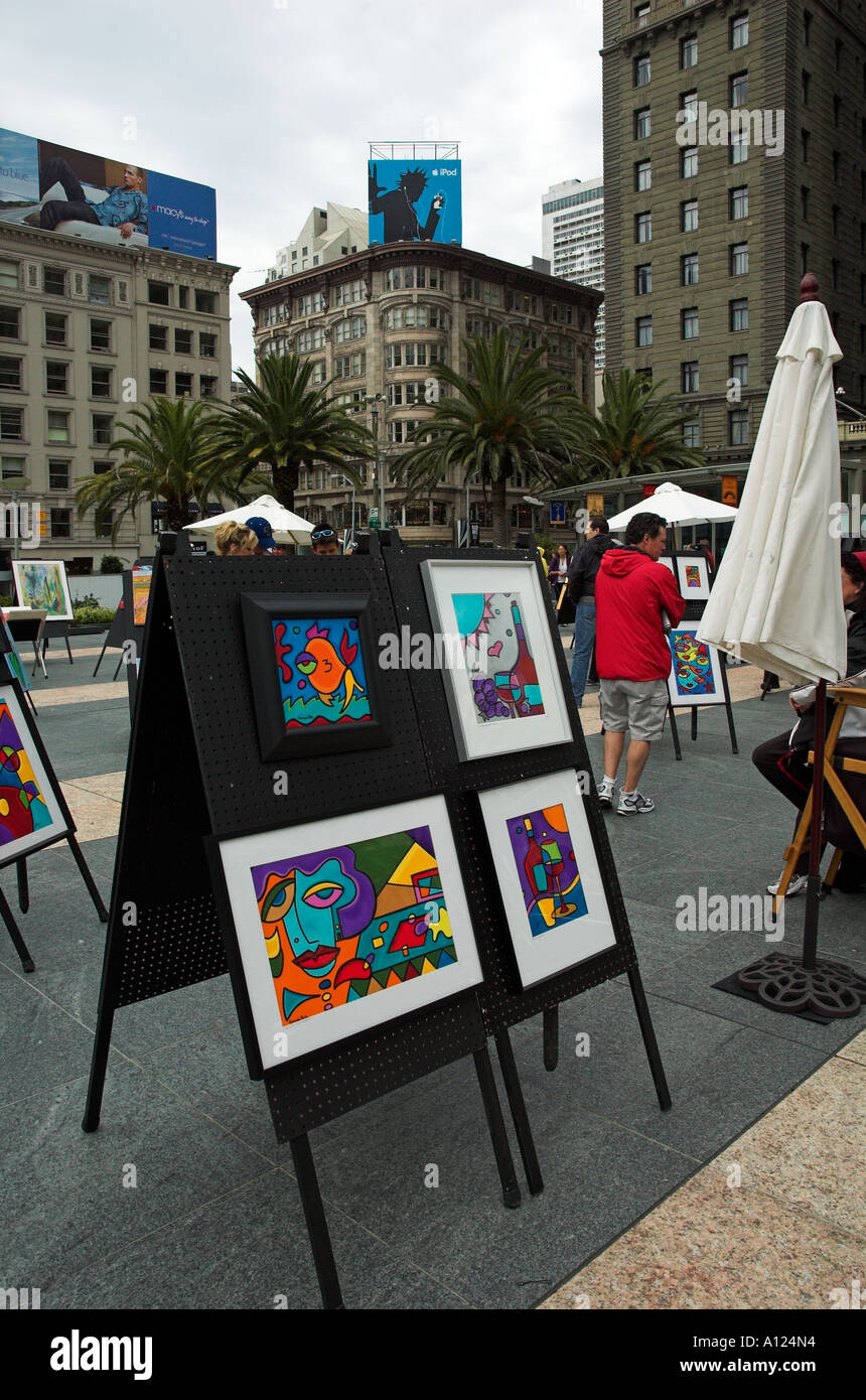 Tableaux à Une Exposition D'art Et De Vendre à L'union Square, San 