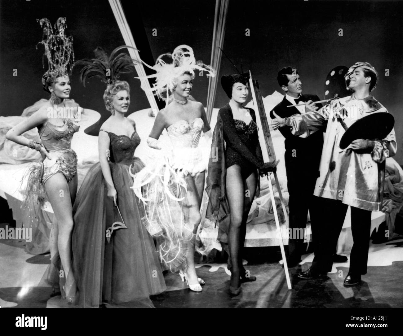 Artistes et modèles année 1955 réalisateur Frank Tashlin Jerry Lewis, Dean Martin, Shirley MacLaine Dorothy Malone Banque D'Images