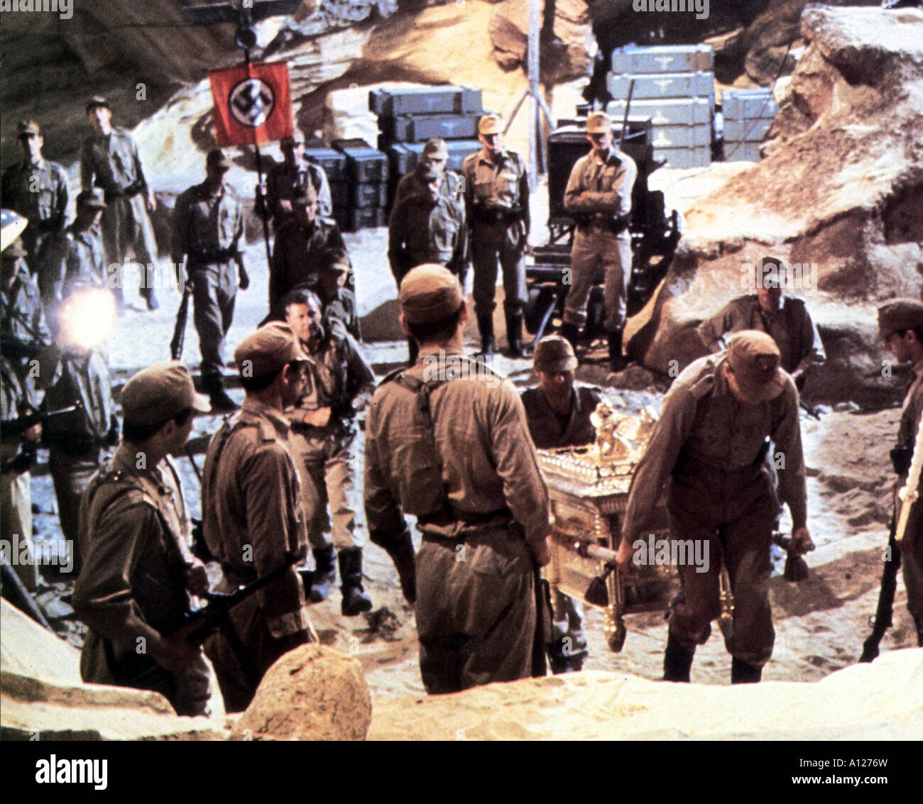 Les aventuriers de l'Arche Perdue Année 1981 Réalisateur Steven Spielberg Paul Freeman Banque D'Images