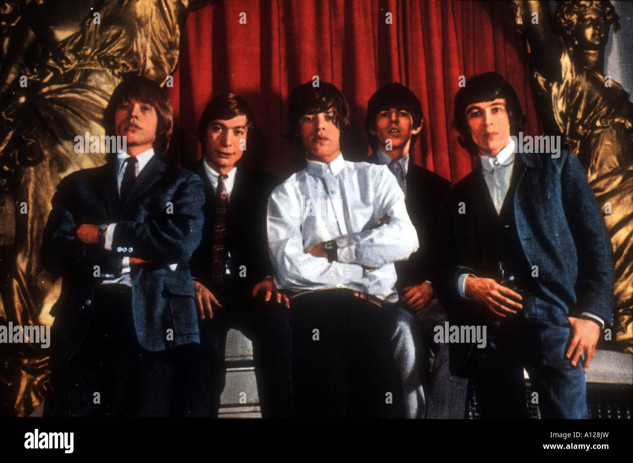 Rolling Stones Année 1983 Réalisateur Hal Ashby Charlie Watts Mick Jagger Keith Richards, Brian Jones Banque D'Images