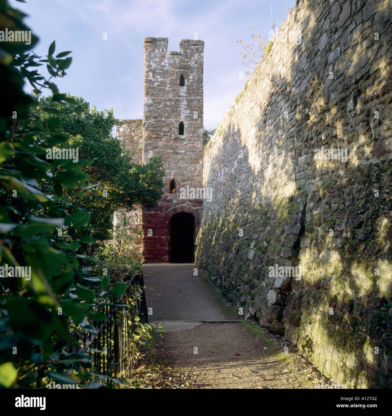 Château de Rougemont Exeter Devon, Angleterre Banque D'Images