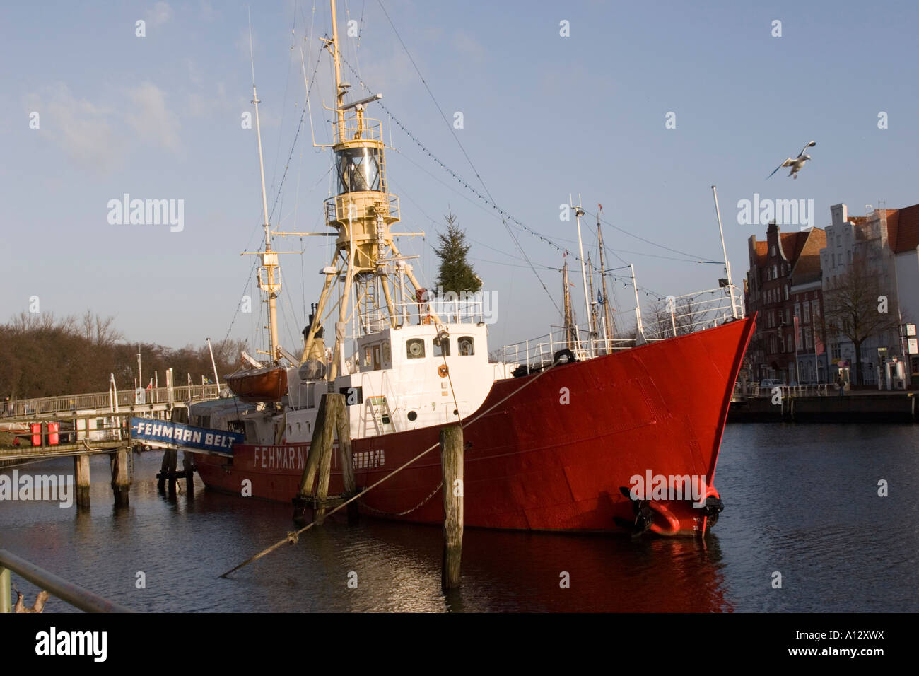 Fehrarmbelt lège à Lubeck Allemagne Banque D'Images