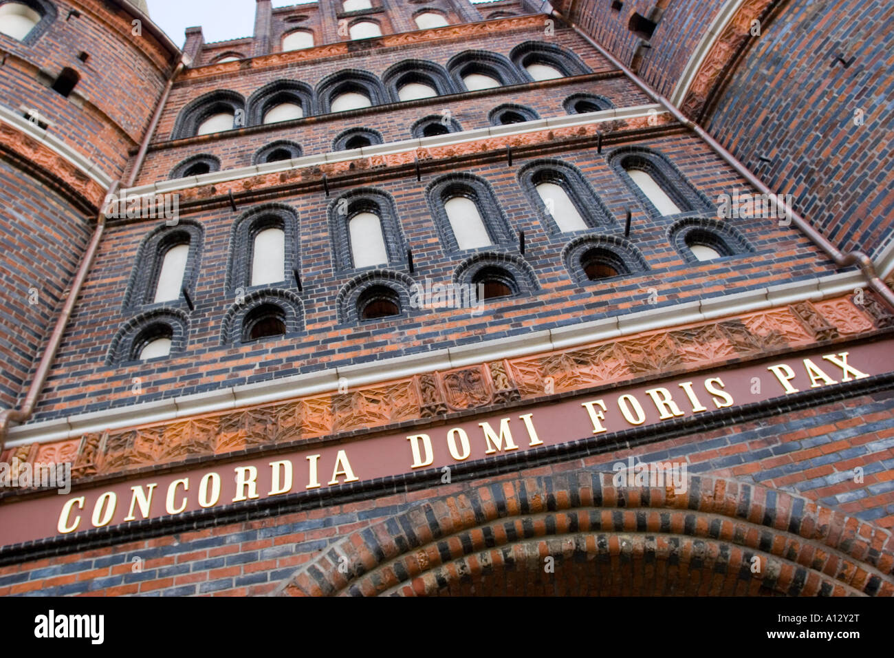 Lübeck Holstentor Lübeck, Allemagne Schleswig Holstein Banque D'Images