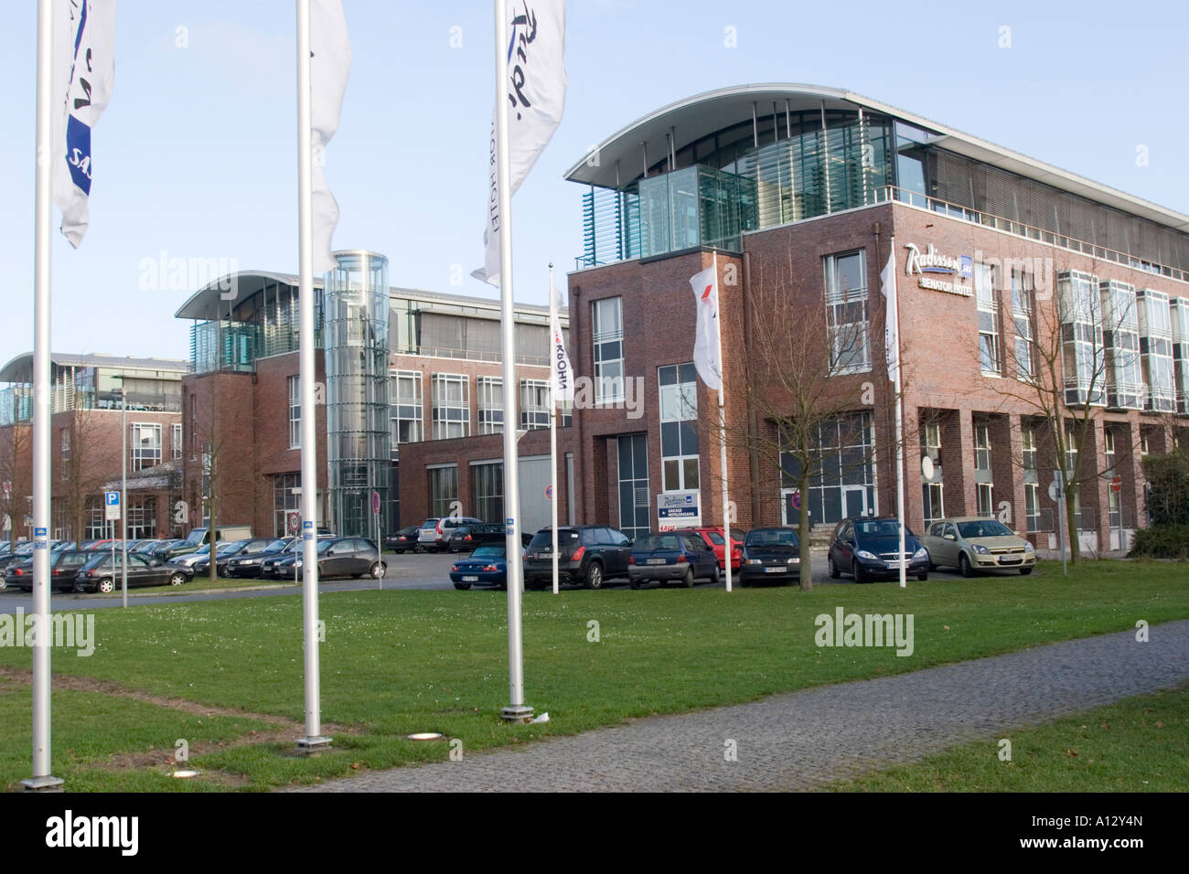 Radisson SAS Hotel à Lubeck, Allemagne Banque D'Images