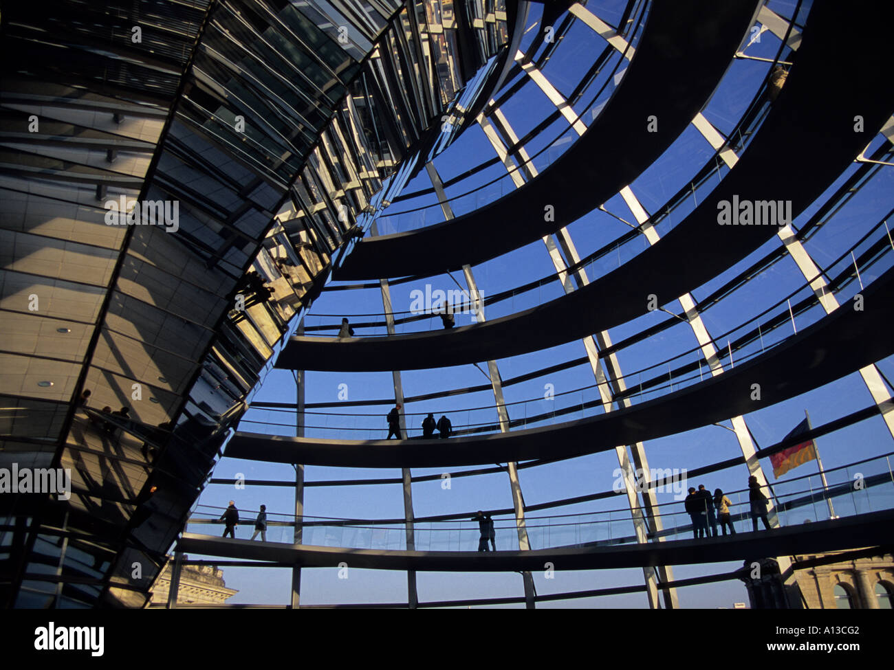 L'intérieur du Reichstag, Berlin, Allemagne Banque D'Images