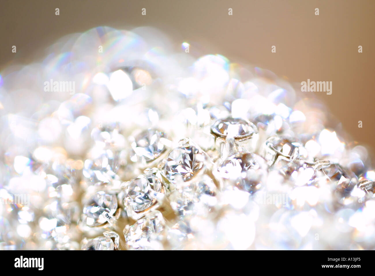 Diamond bra top en studio light Banque D'Images