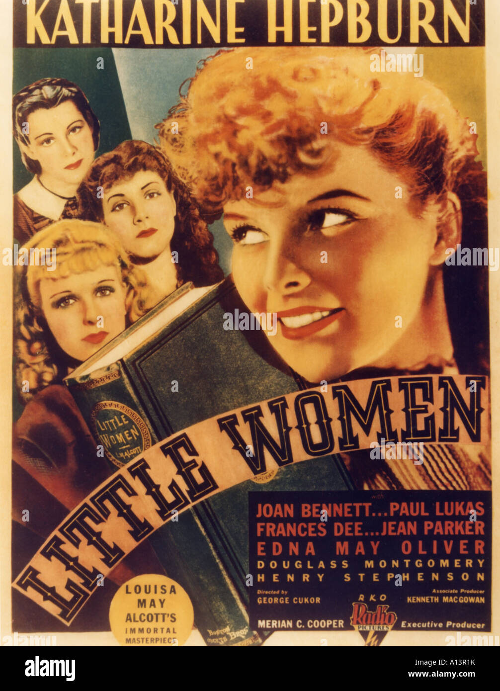 Peu de femmes Année 1933 réalisateur George Cukor Katharine Hepburn, Joan Bennett Jean Parker Frances Dee en fonction de Louisa May Alcott Banque D'Images