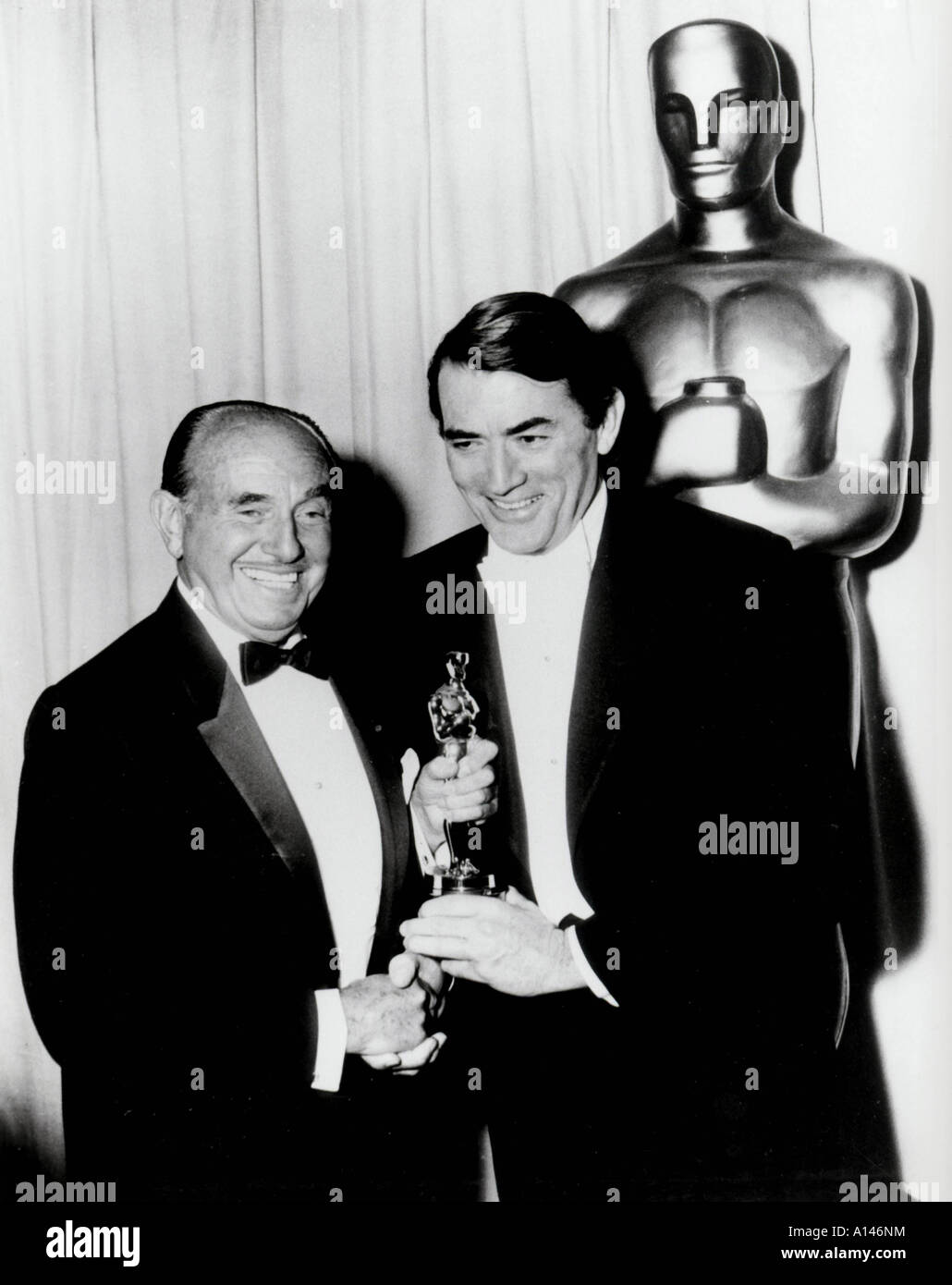 Gregory Peck acteur à l'Oscars 1963 Banque D'Images